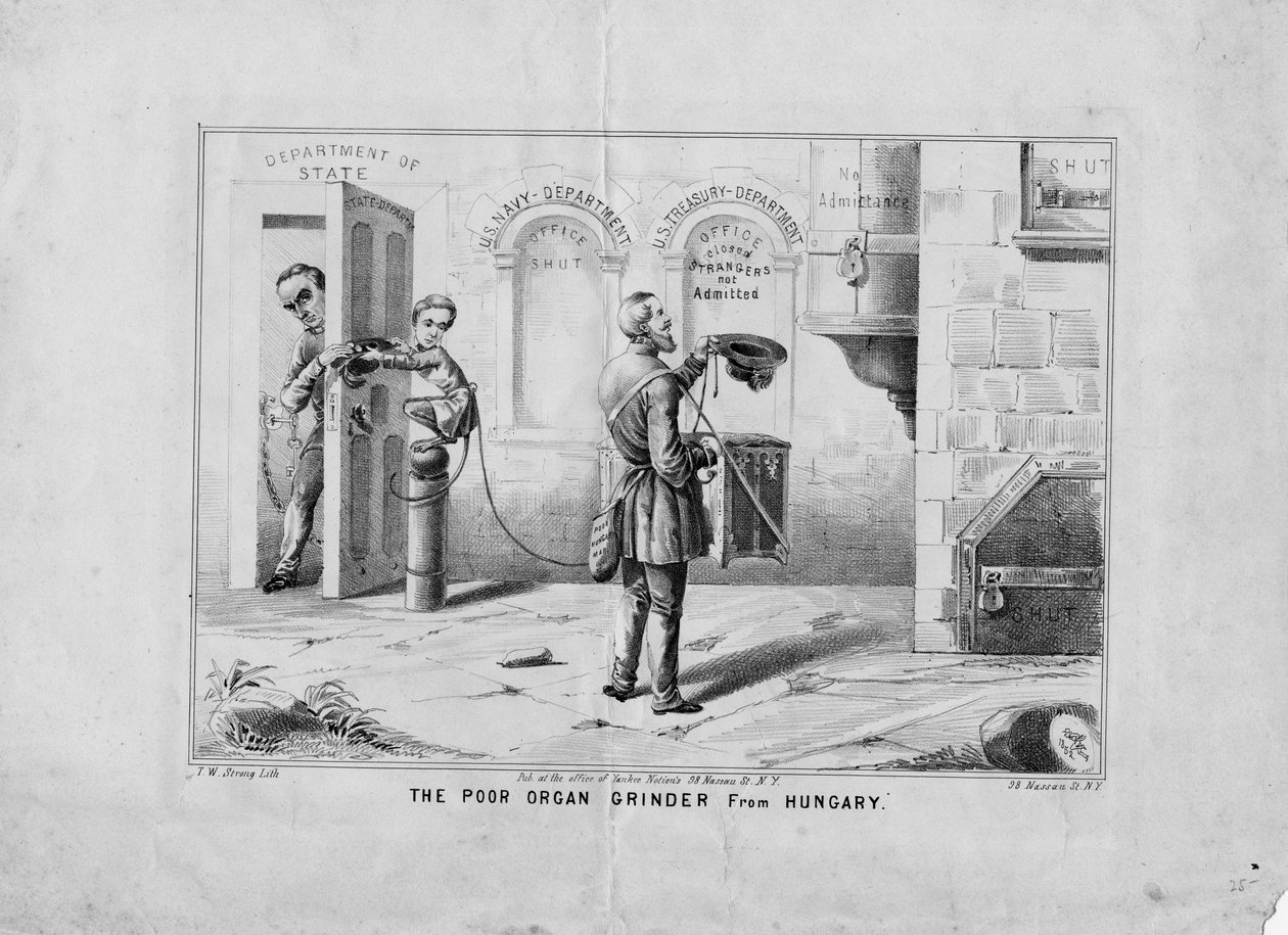 طاحونة الجهاز الفقيرة من المجر ، التي نشرتها TW Strong ، New York ، c.1852 بواسطة المدرسة الأمريكية