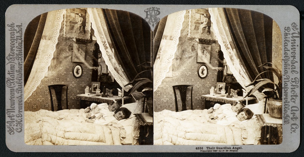الملاك الجارديان ، 1897 (صورة مجسمة) بواسطة المدرسة الأمريكية