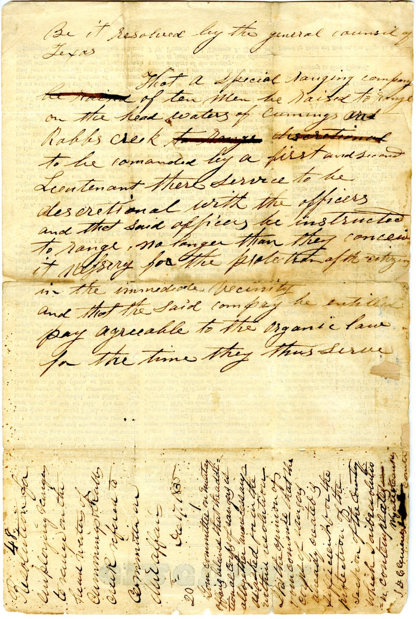 إلى شعب تكساس بشأن: حصار الحامية المكسيكية في سان أنطونيو دي بيكسار ، 10 ديسمبر 1835 بواسطة المدرسة الأمريكية
