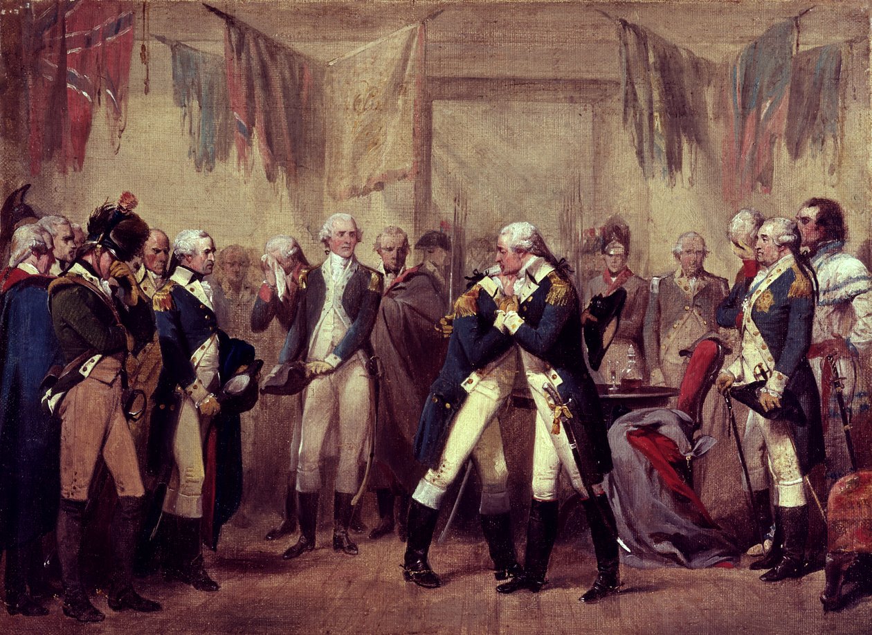 وداع واشنطن لضباطه في Fraunces Tavern ، نيويورك ، نيويورك ، 4 ديسمبر بواسطة المدرسة الأمريكية
