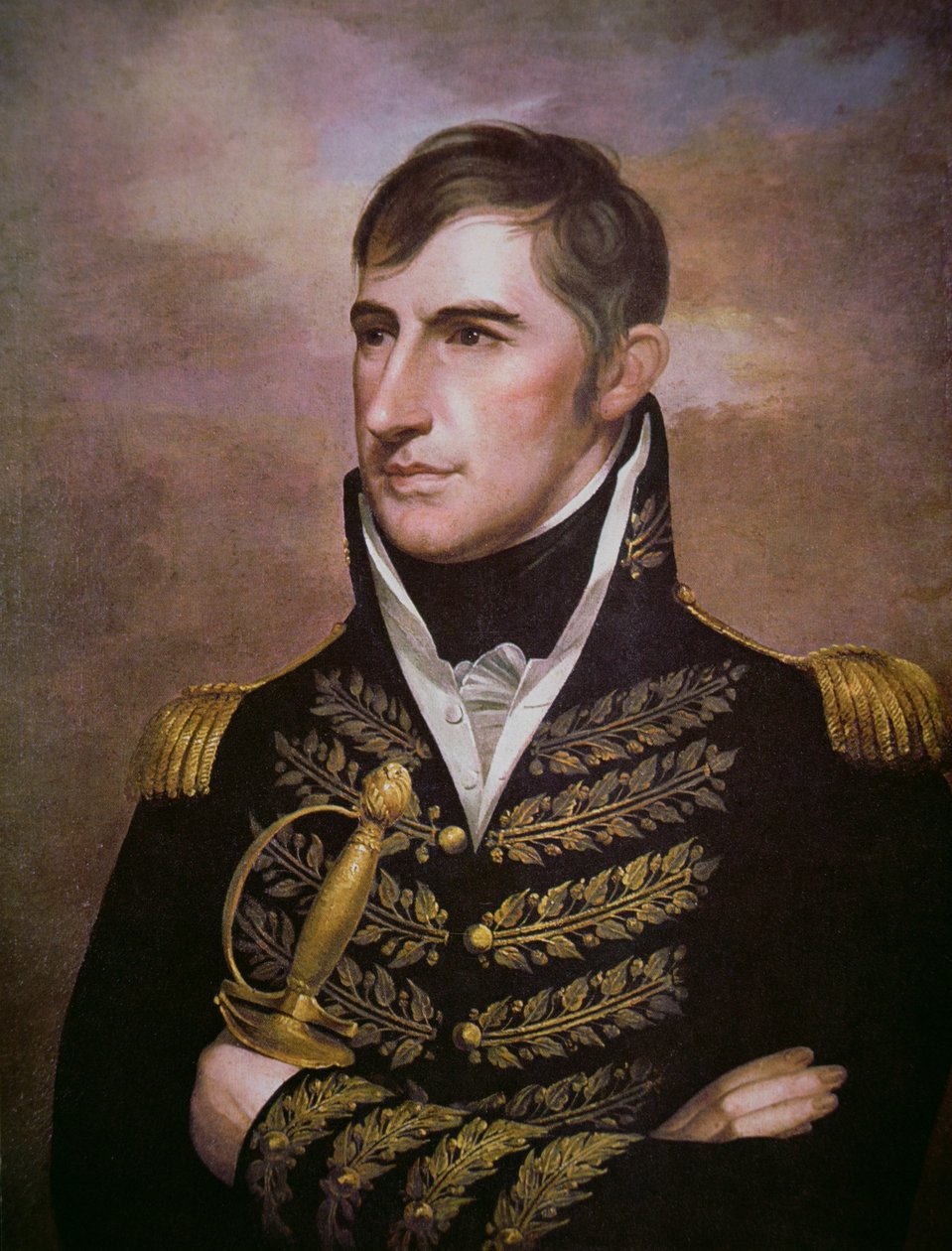 William Henry Harrison (1773-1841) (colour litho) بواسطة المدرسة الأمريكية