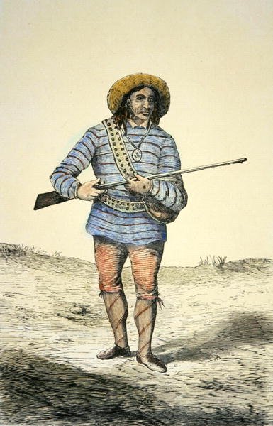 شعب زوني من أريزونا ، حوالي 1860 (لون ليثو) بواسطة المدرسة الأمريكية