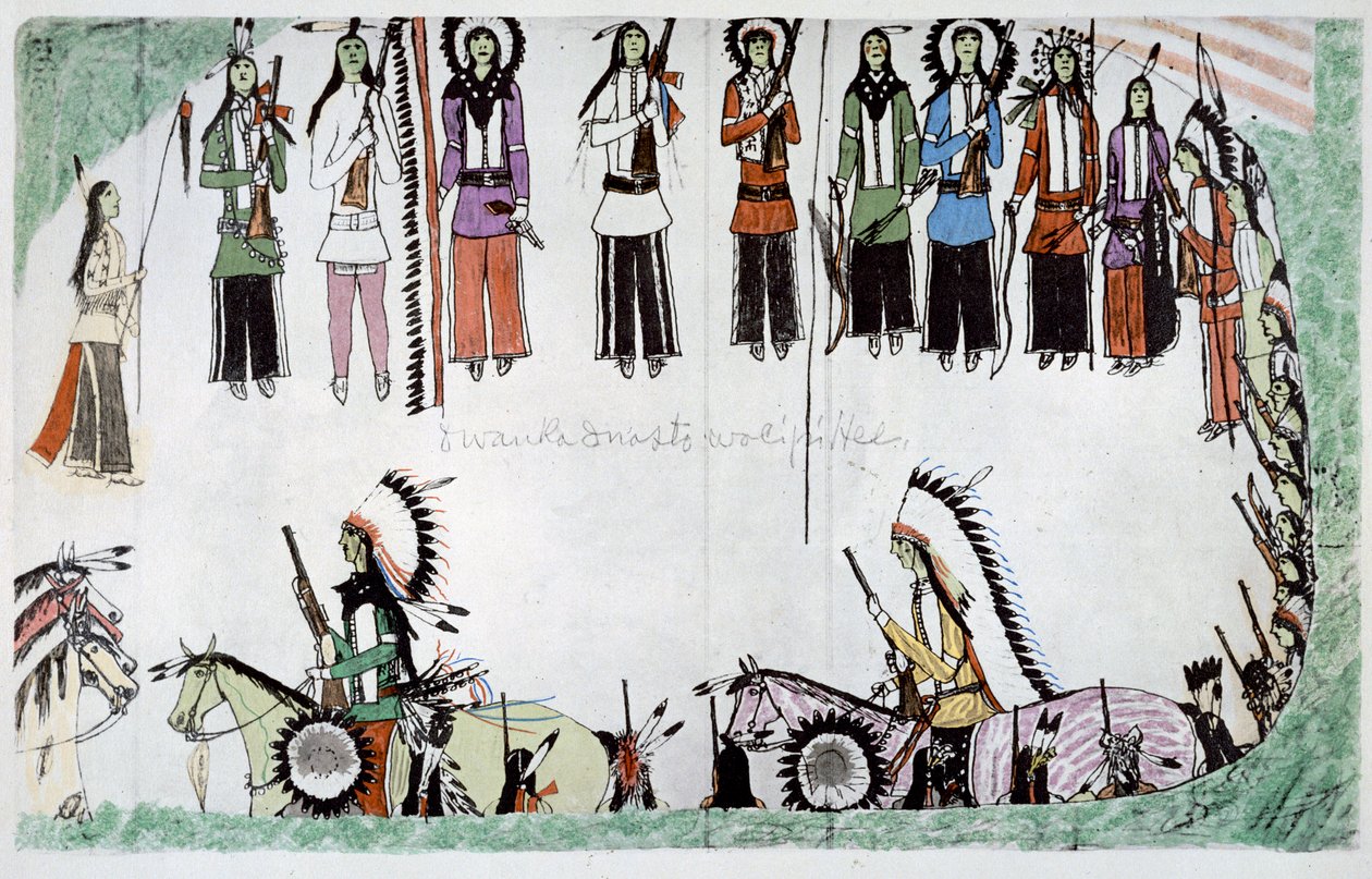 "تنعيم رقصة المكان" ، 1889-1913 بواسطة عاموس باد هارت بوفالو