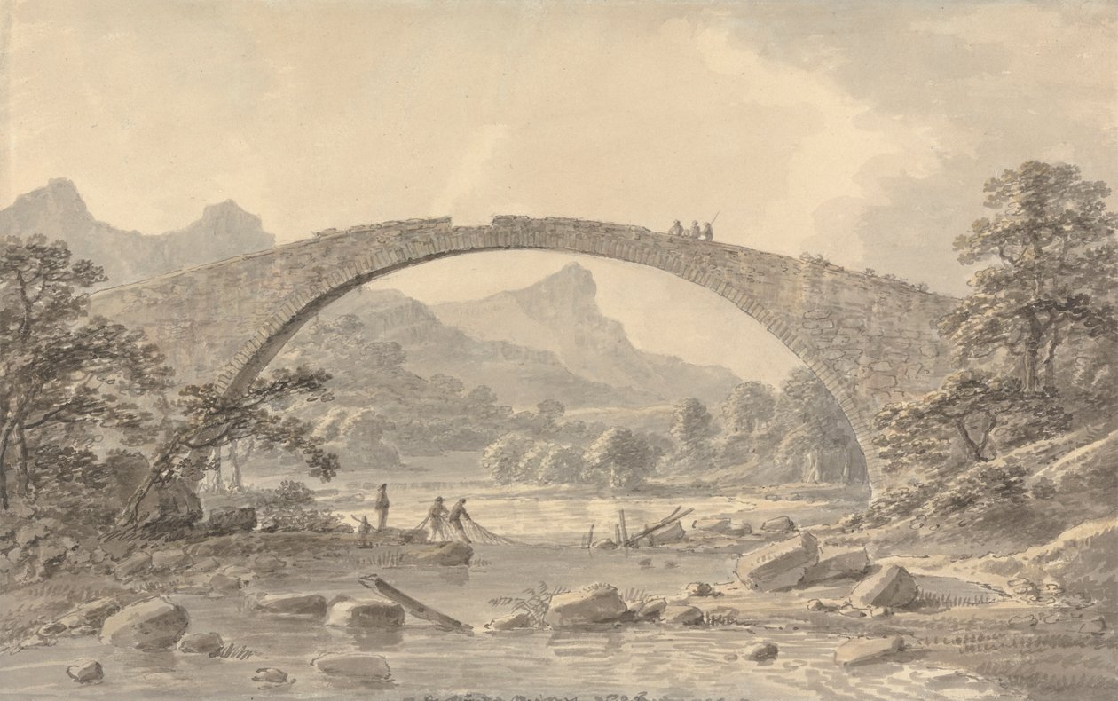 Pont Newydd بالقرب من Dolgelly بواسطة عاموس جرين