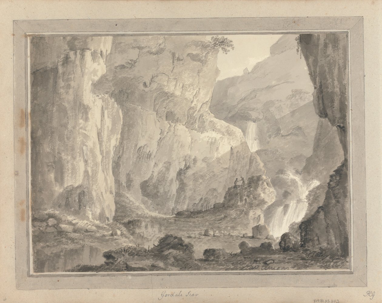 مناظر في إنجلترا واسكتلندا وويلز: Gordale Scar بواسطة عاموس جرين