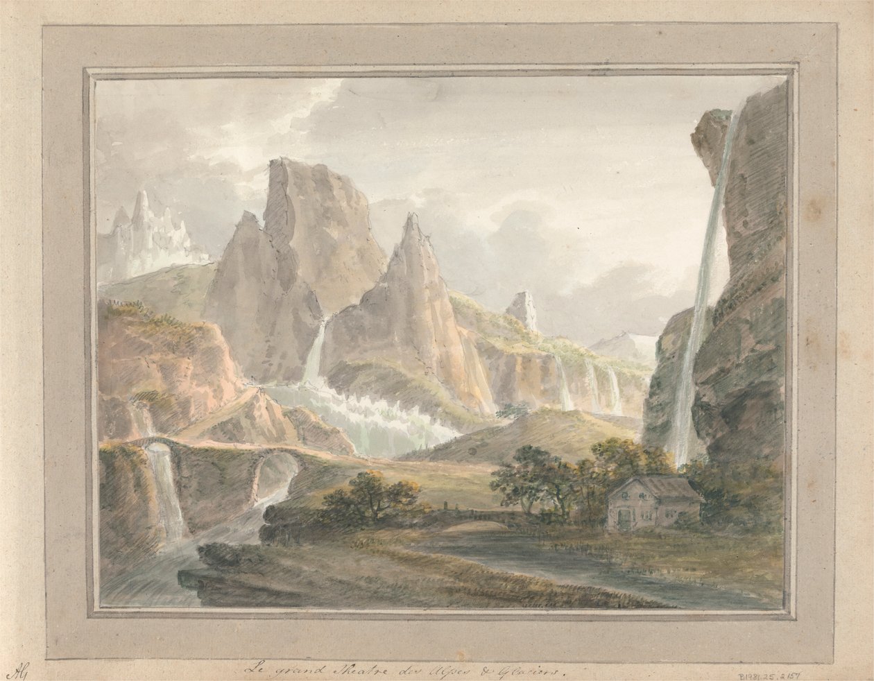 مناظر في إنجلترا واسكتلندا وويلز: Le Grand Theatre des Alps and Glaciers بواسطة عاموس جرين