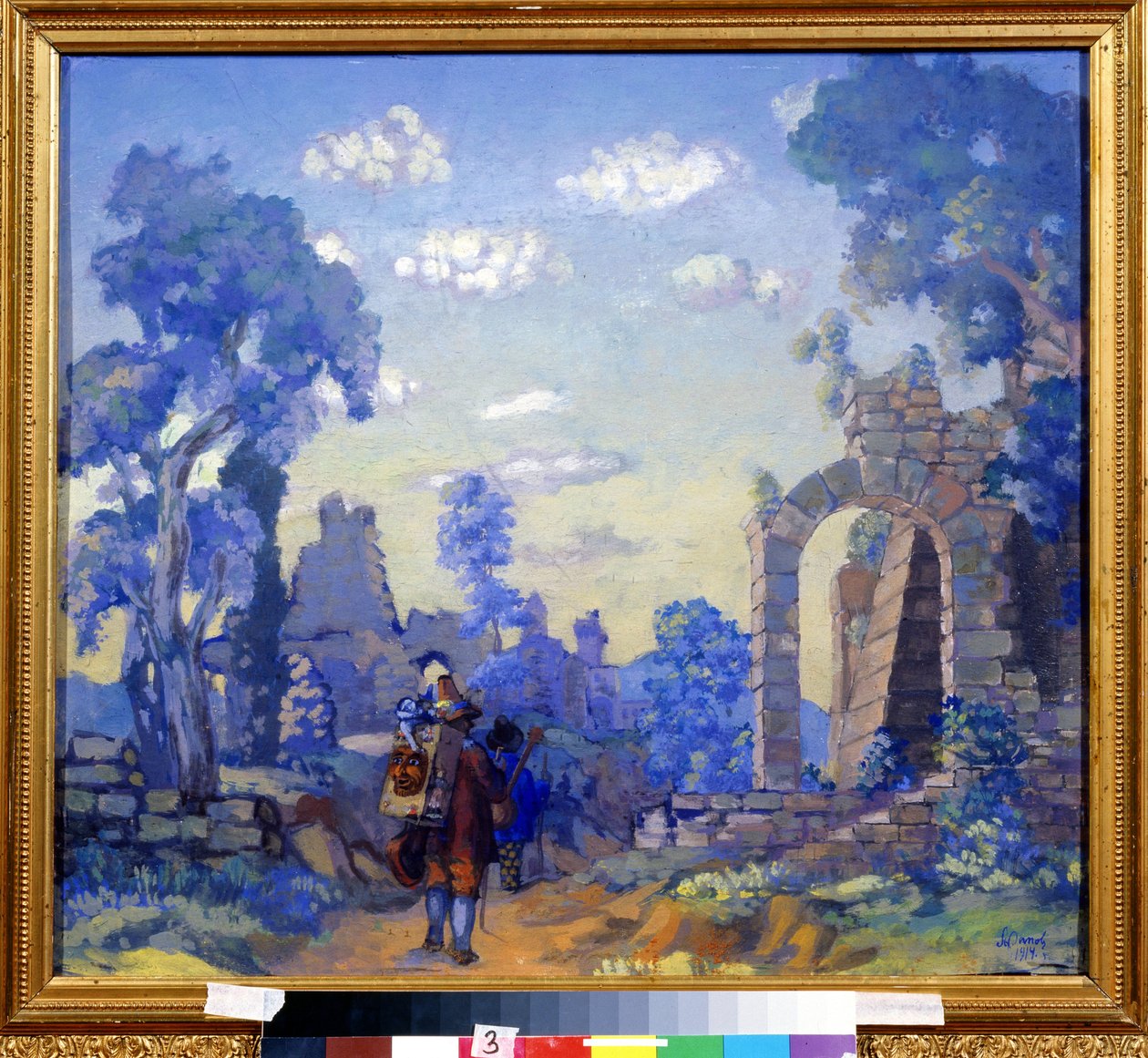 الموسيقيين الإيطاليين. لوحة رسمها أناتولي أفاناسيفيتش أرابوف (1876-1949). زيت على قماش ، 58 × 65 سم بواسطة أناتولي أفاناسييفيتش أرابوف