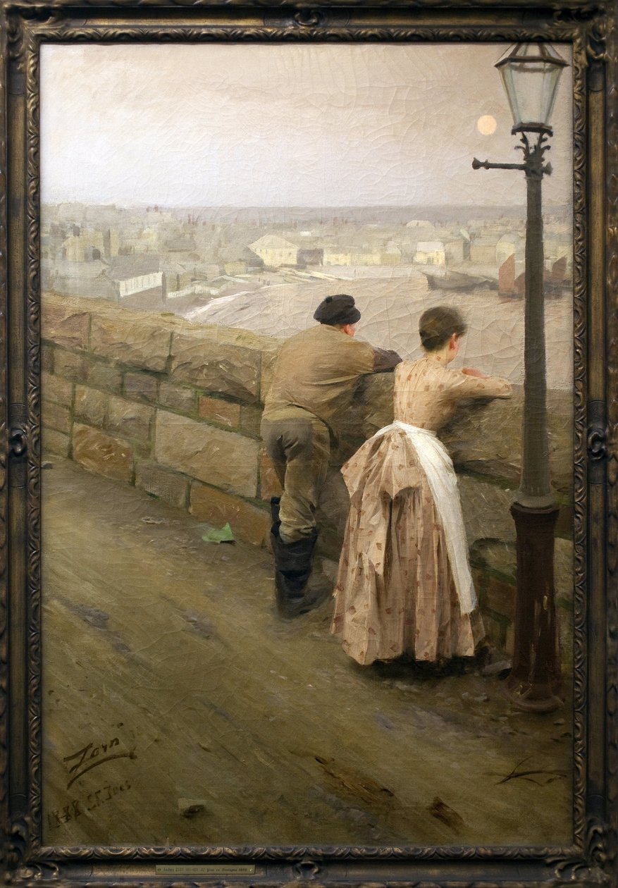 بيشر من سانت إيف (موربيهان). لوحة لأندرس زورن (1860-1920) ، زيت على قماش ، أواخر القرن التاسع عشر والعشرين. متحف الفنون الجميلة في بو. بواسطة المختلف هو ليونارد زورن