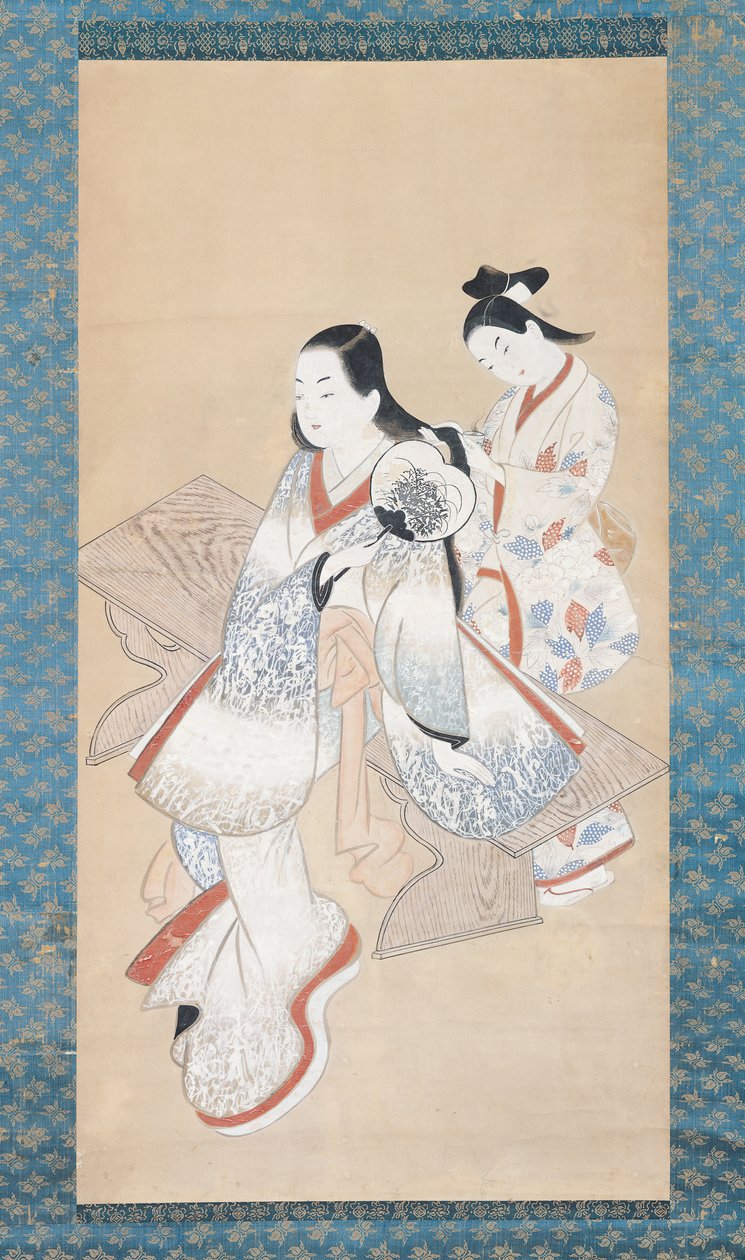كوافير كورتيسان ، c.1700-14 (حبر على ورق) بواسطة أندو كايجيتسودو