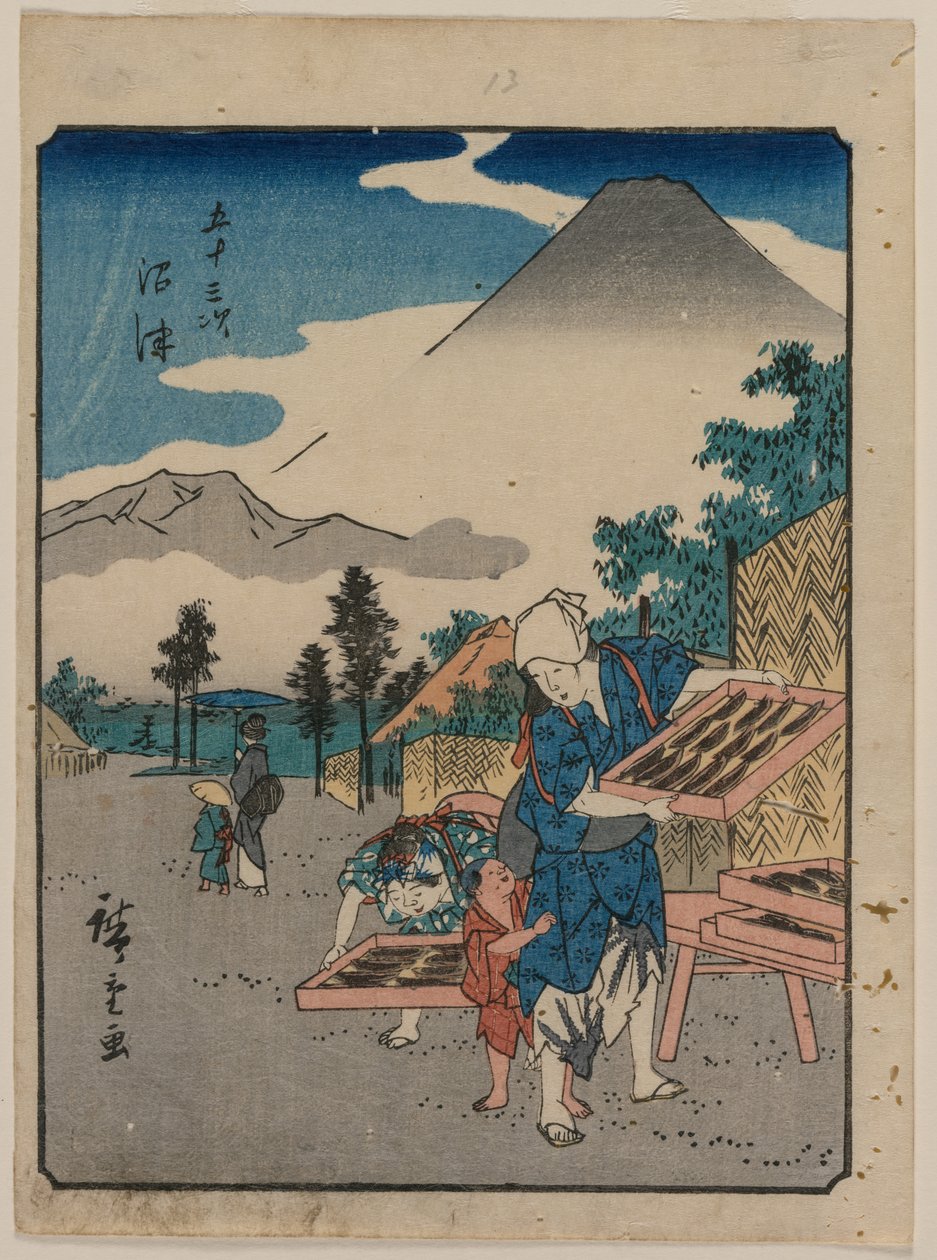 المحطات الثلاث والخمسون من توكيدو: نومازو ، ج. 1850. بواسطة أندو هيروشيغه