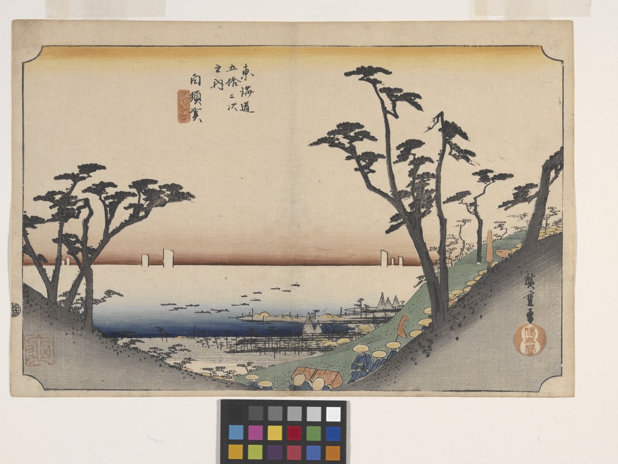 Shirasuga, Shiomi-Zaka Zu (View Of Shima Slope) (colour woodblock print) بواسطة أندو أو أوتاغاوا هيروشيغي