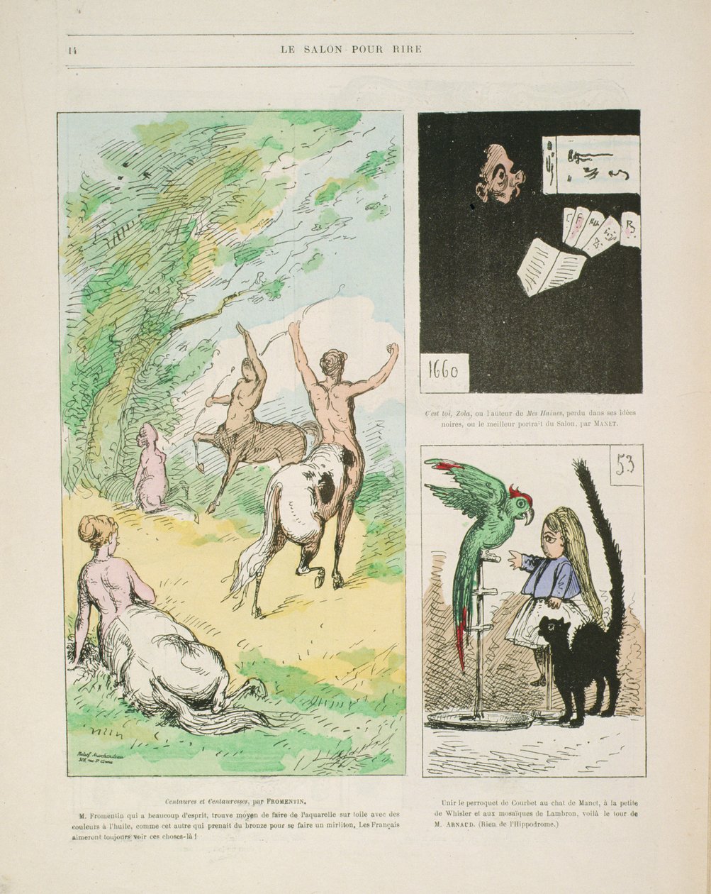 `` Le Salon Pour Rire &39;&39; ، من جيل ريفو ، 1868 بواسطة أندرو جيل