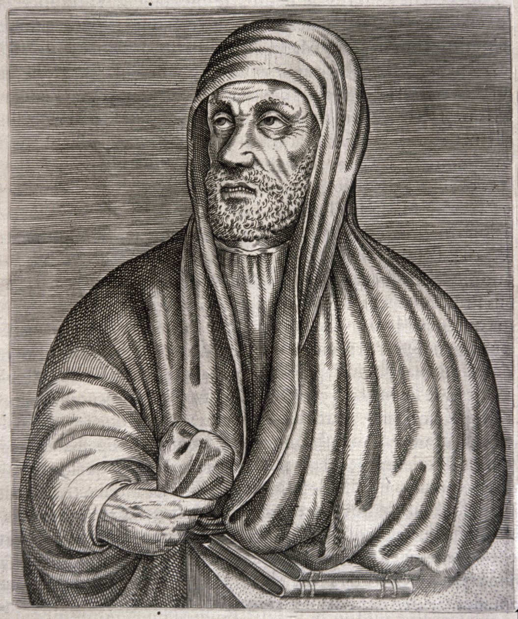 Portrait of Abu Ali al-Husain ibn Abdallah ibn Sina called Avicenna (engraving) بواسطة أندريه (بعد) ثيفت