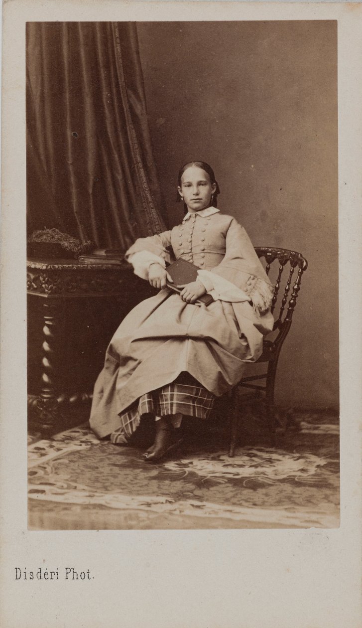 صورة للأميرة يوجينيا ماكسيميليانوفنا من ليوتشتنبرغ 1845-1925 ، حوالي 1865. بواسطة أندريه أدولف يوجين ديسديري