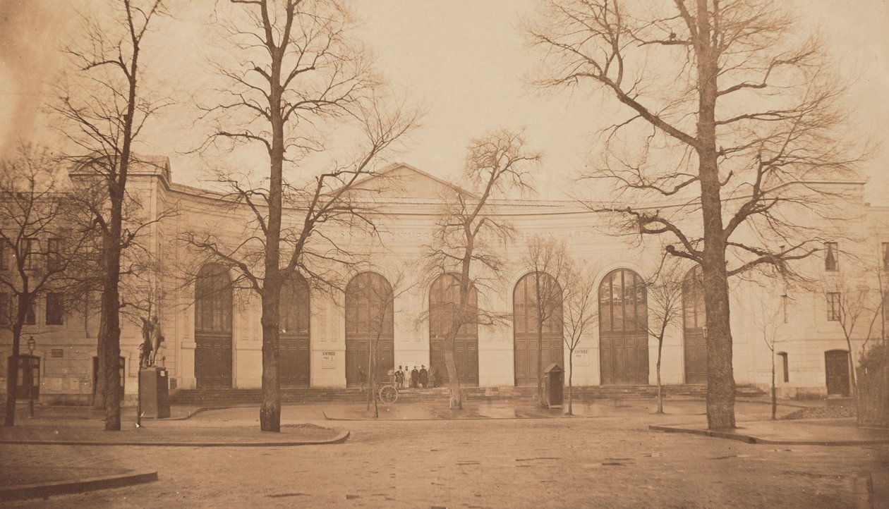 معرض الكون عام 1855. المدخل الرئيسي لقصر الفنون الجميلة ، 1855. بواسطة أندريه أدولف يوجين ديسديري