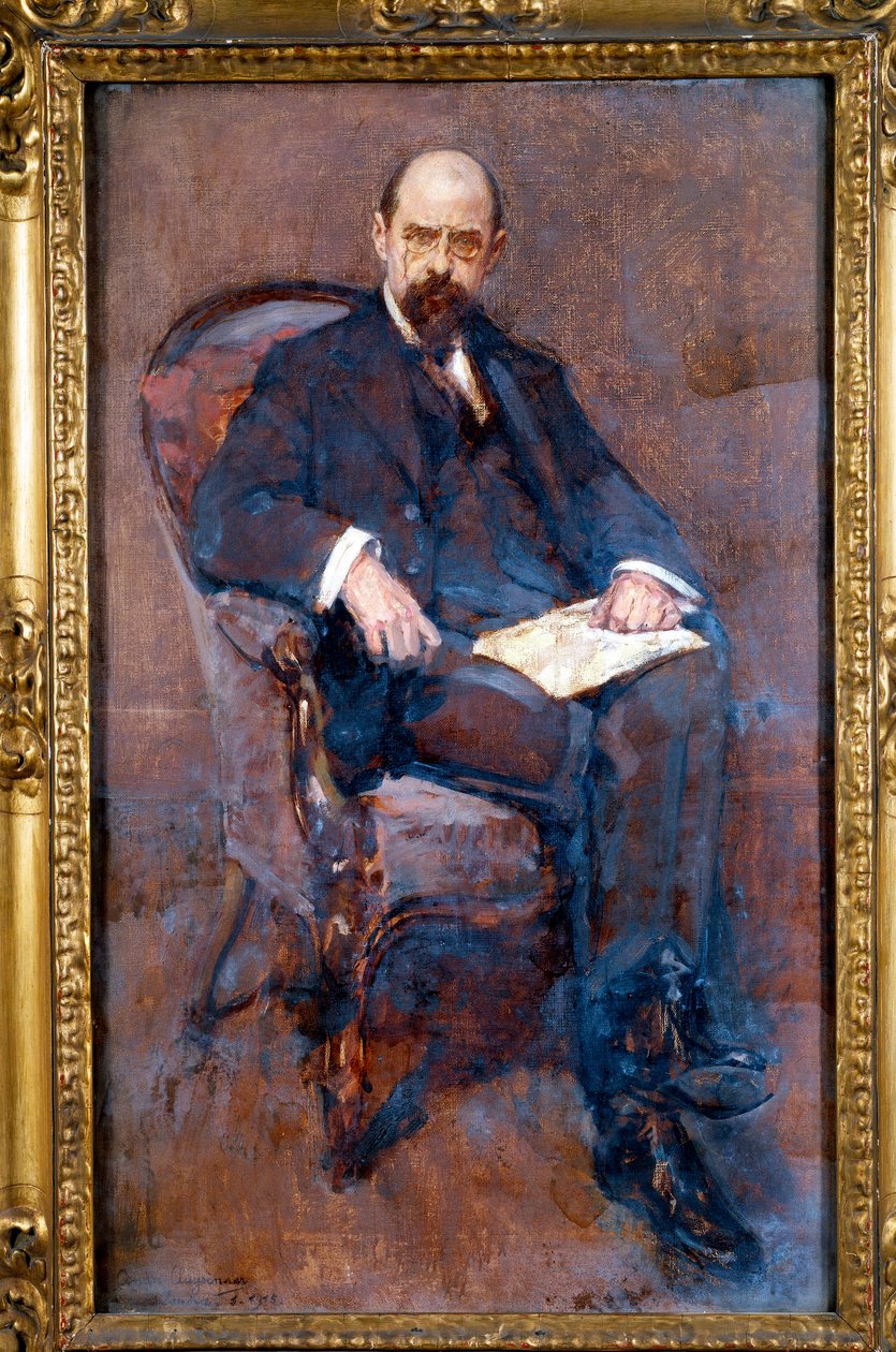 صورة إميل فاندرفيلد (1866-1938) سياسي بلجيكي ، مندوب اشتراكي ، رسم تخطيطي لأندريه كلوسينار (1872-1939) 1915 صن. 0.88x0.53 م متحف باريس أورساي بواسطة أندريه كلويسينار