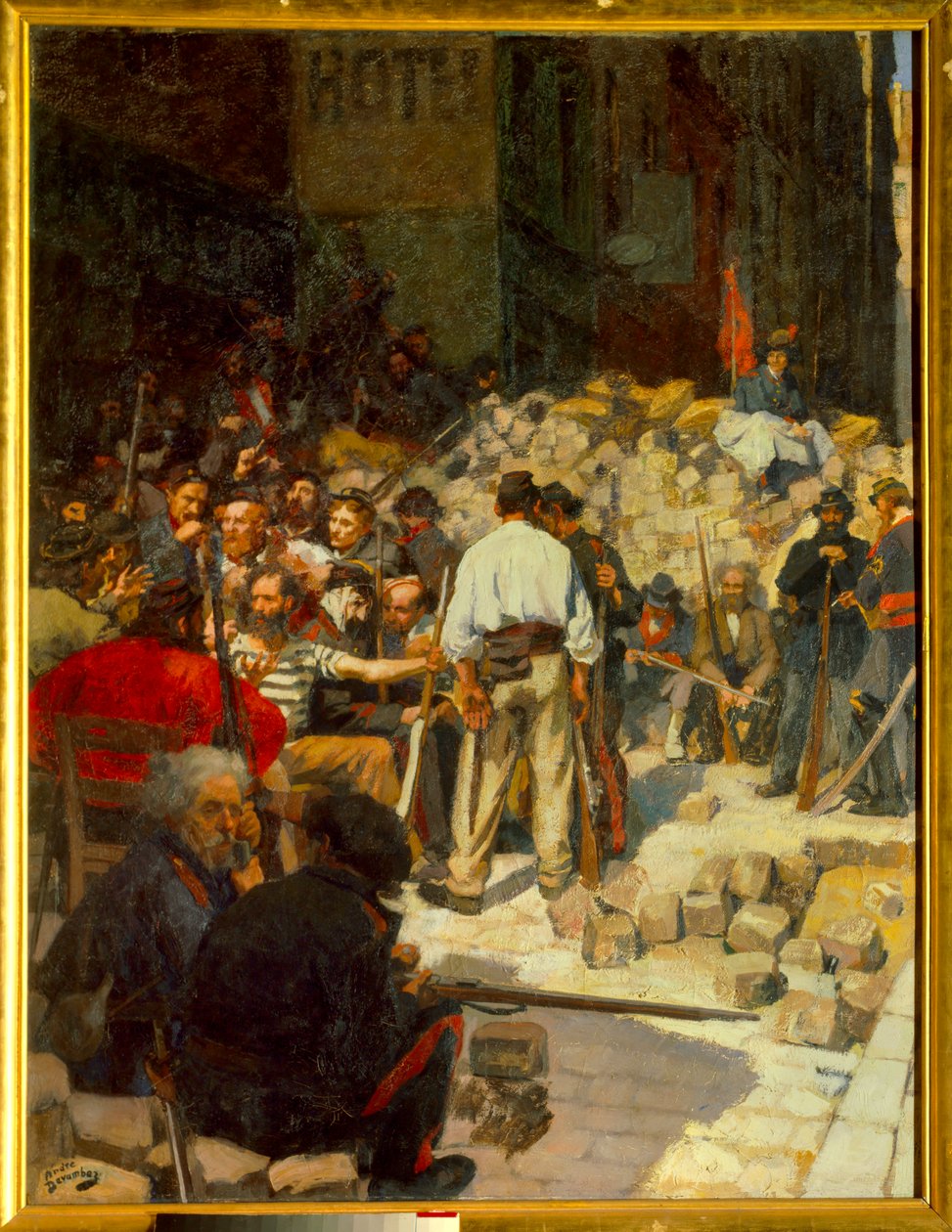 الحاجز أو الانتظار في مايو 1871 (زيت على قماش بواسطة أندريه ديفامبيز