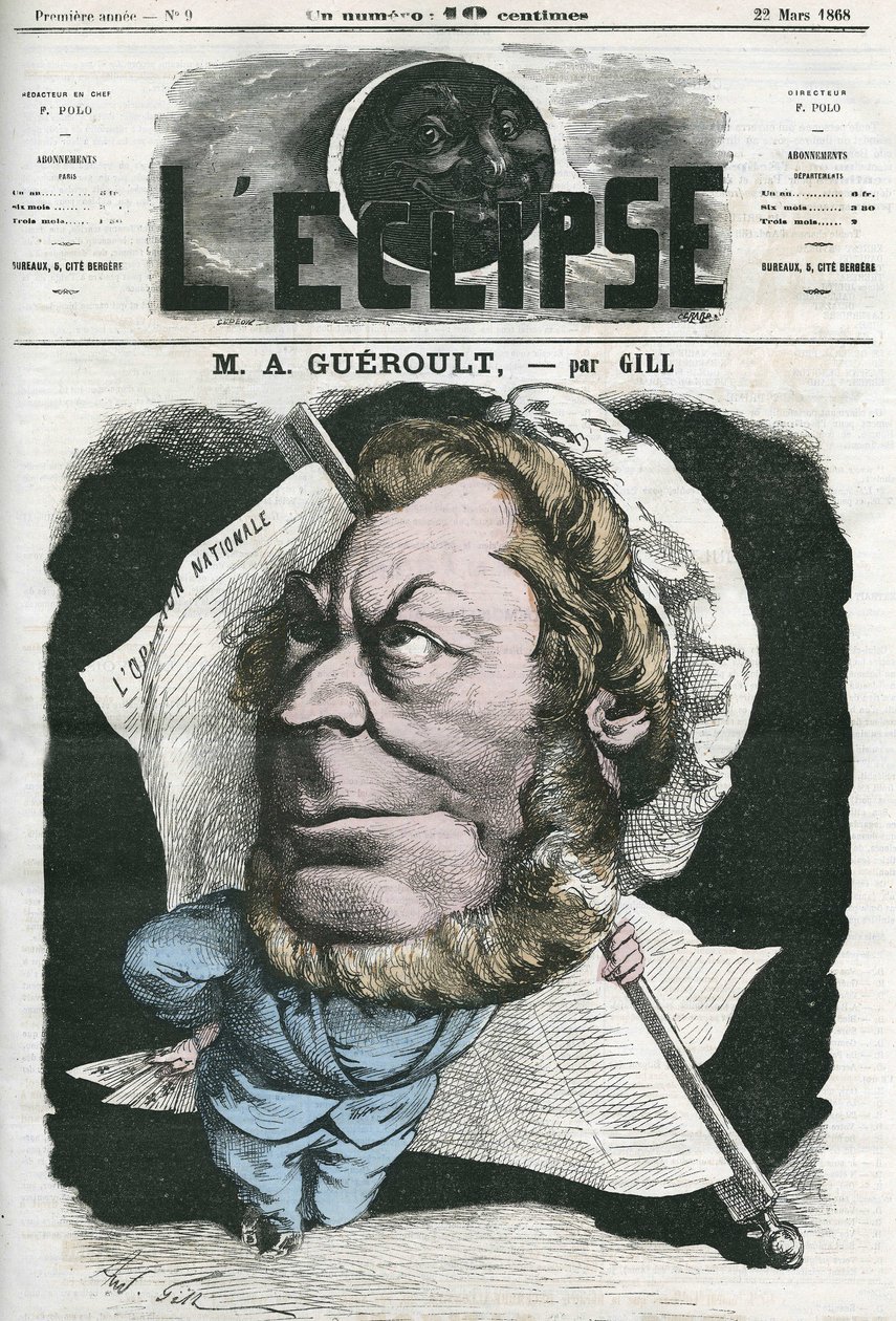 Adolphe Georges Gueroult (1810-1872) ، صحفي فرنسي من Saint-Simonians. غلاف في “L