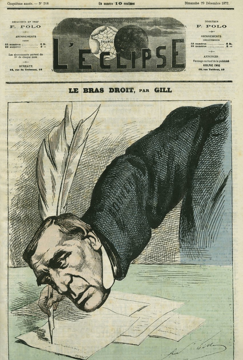 بارتيليمي سانت هيلير سانت هيلير (سانت هيلير) (1805-1895) ، فيلسوف وصحفي ورجل دولة فرنسي. غلاف في “L