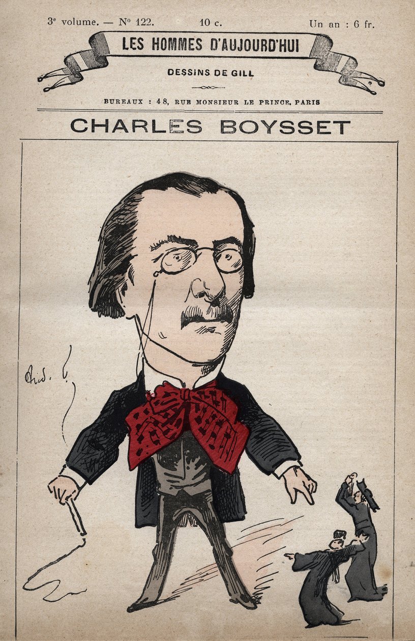كارتون لتشارلز بويز (1817-1901) (مندوب قانوني وجمهوري) من 'Les Hommes d'Today' ج. 1779 - 1880 بواسطة أندريه جيل (1840-1885) بواسطة أندرو جيل
