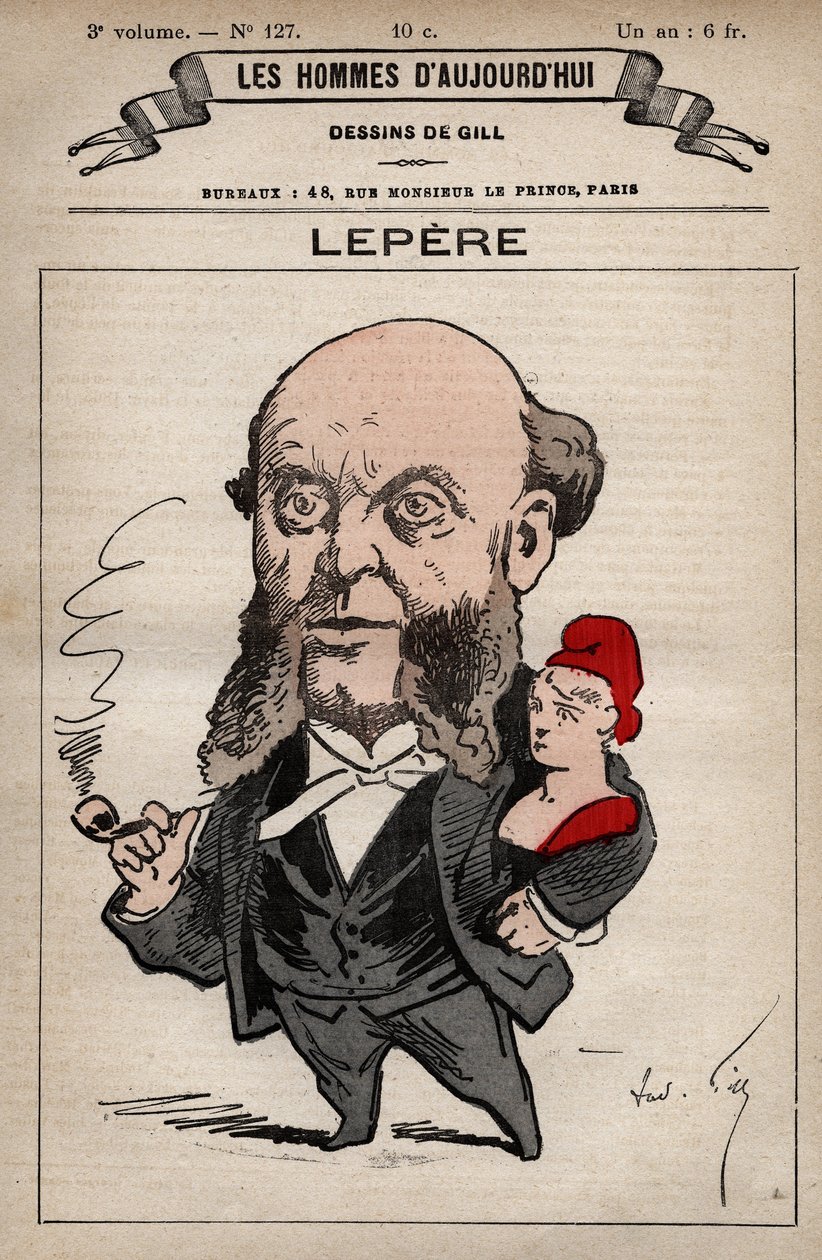 كارتون تشارلز ليبير 1823-1885 من 'Les Hommes d'Today' ج. 1779 - 1880 بواسطة أندريه جيل (1840-1885) بواسطة أندرو جيل