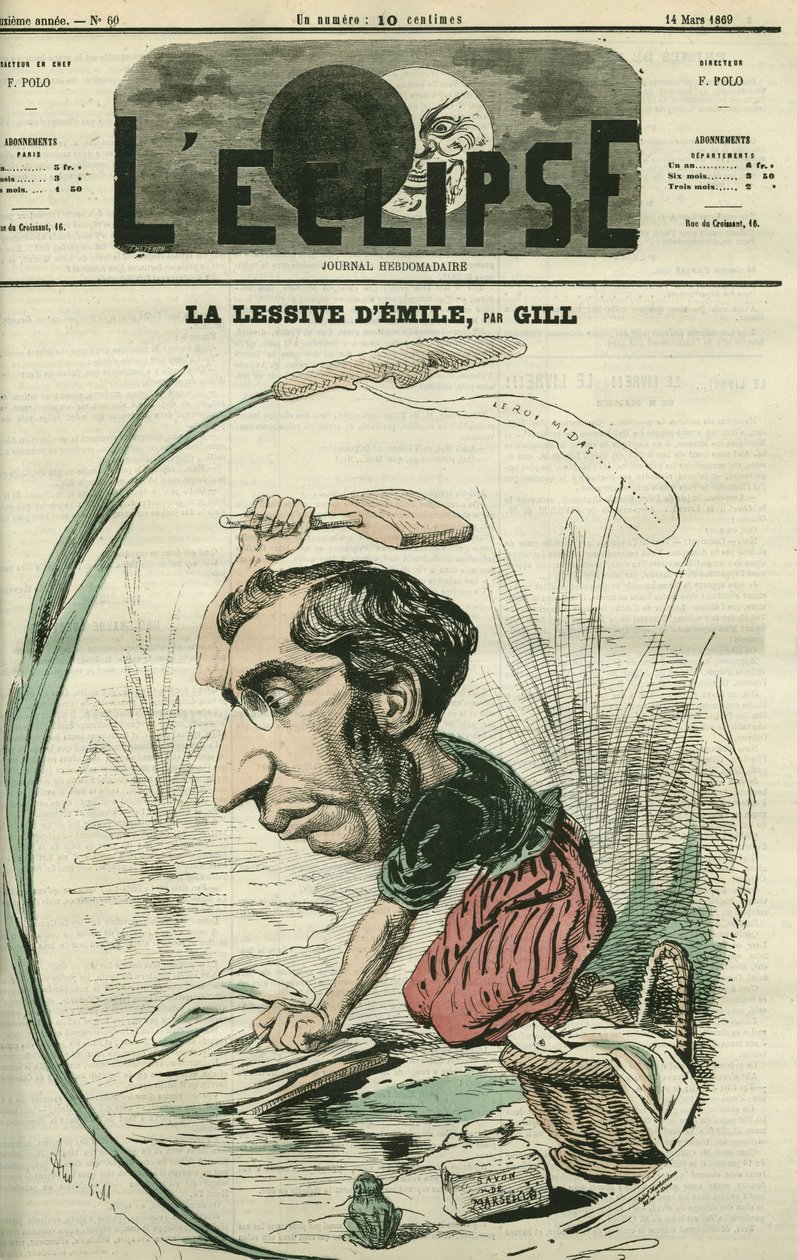 اميل اوليفييه (1825-1913) ، سياسي فرنسي. غلاف في “L