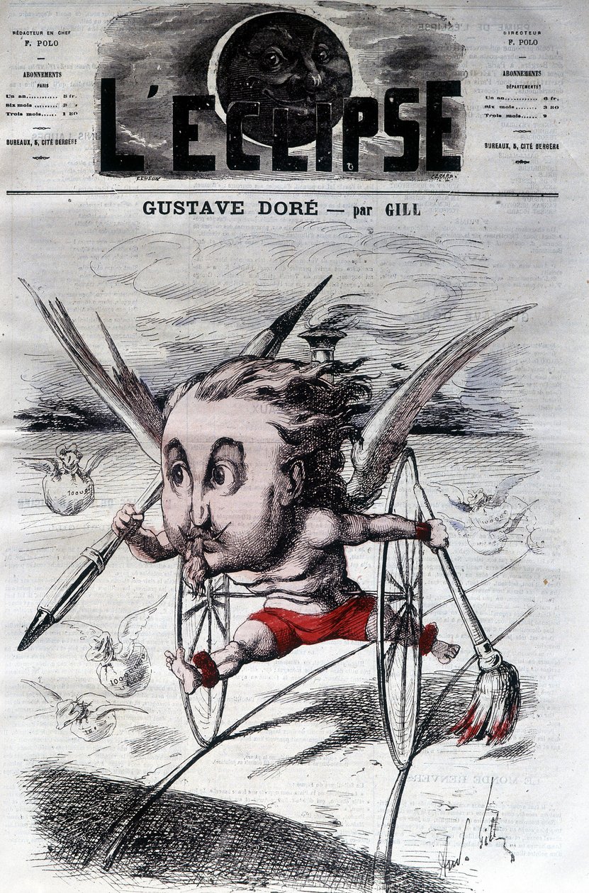 جوستاف دوريه. رسام ورسام فرنسي (1832 إلى 1883). كارتون DeGill. الكسوف. بواسطة أندرو جيل