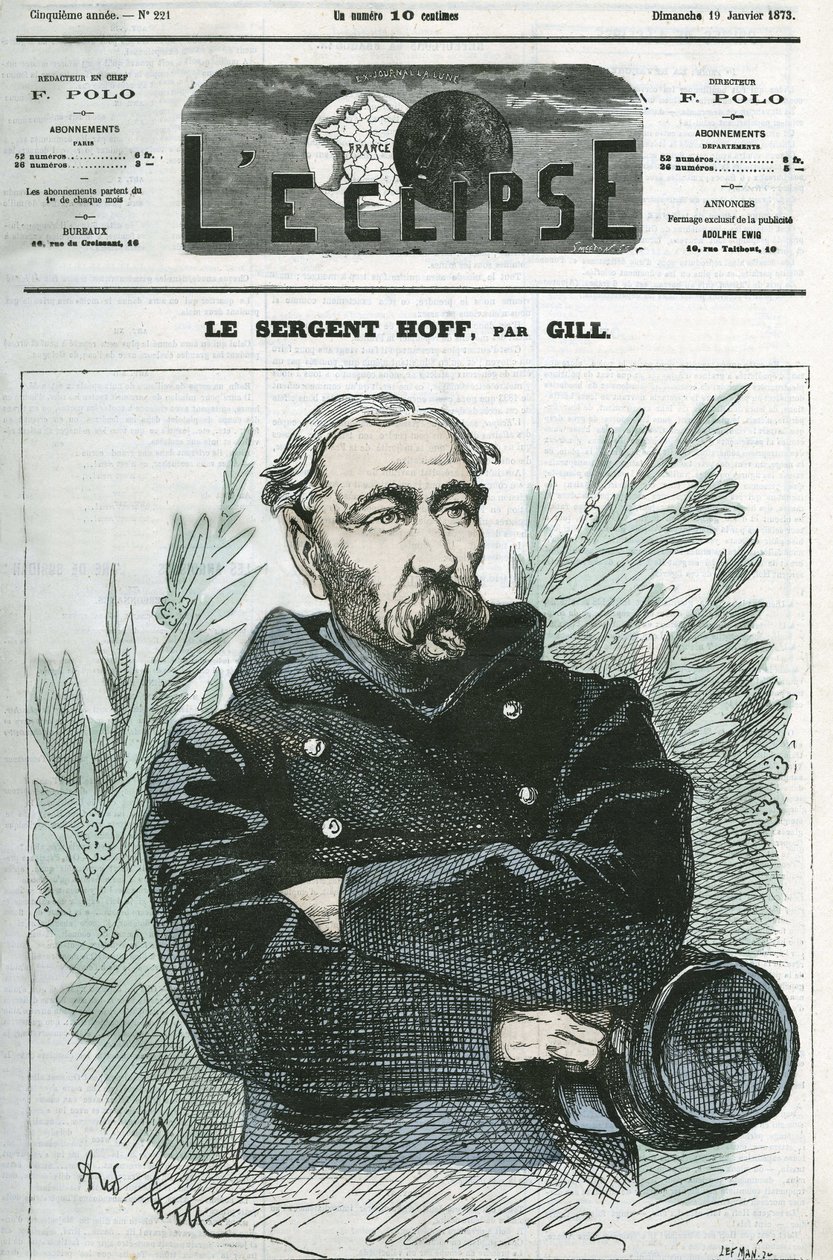 صورة الرقيب إجناس هوف (1836-1902) ، الجندي ، أبطال حرب 1870 ضد بروسيا. غلاف في “L