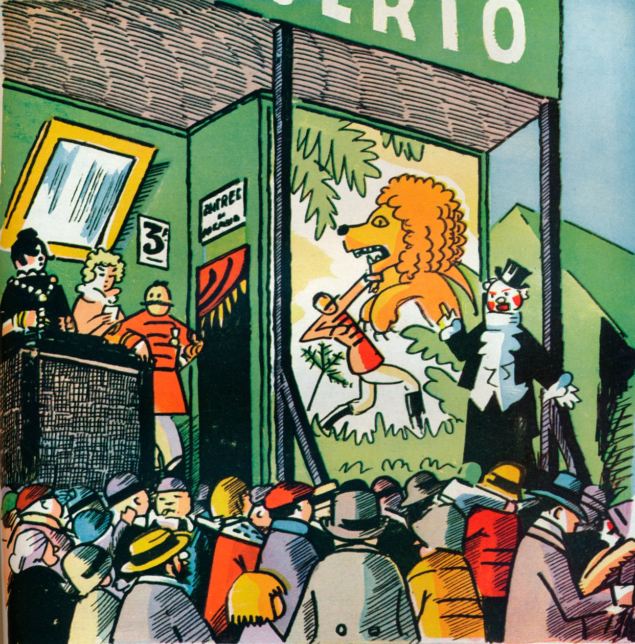 رسم لأندريه هيل من Fables de la Fountaine ، 1922 ، 1929 بواسطة أندريه هيل
