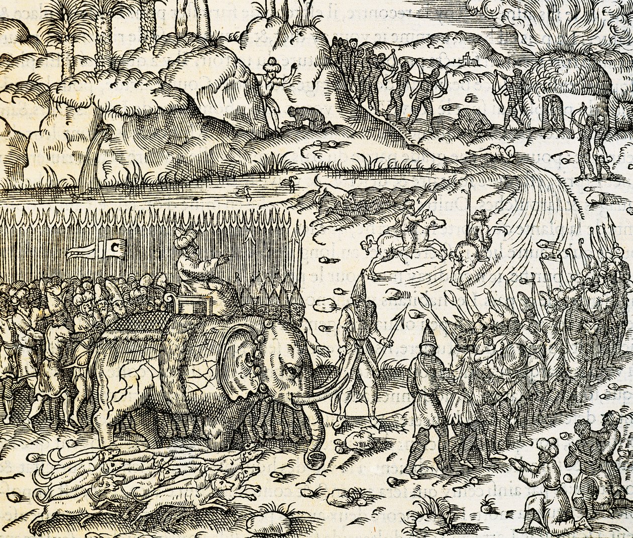 مملكة سوفالا ، موطن مناجم الذهب في موزمبيق ، نقش من Universal Cosmology ، بواسطة Andre Thevet (1504-1592) ، باريس بواسطة أندريه ثيفت