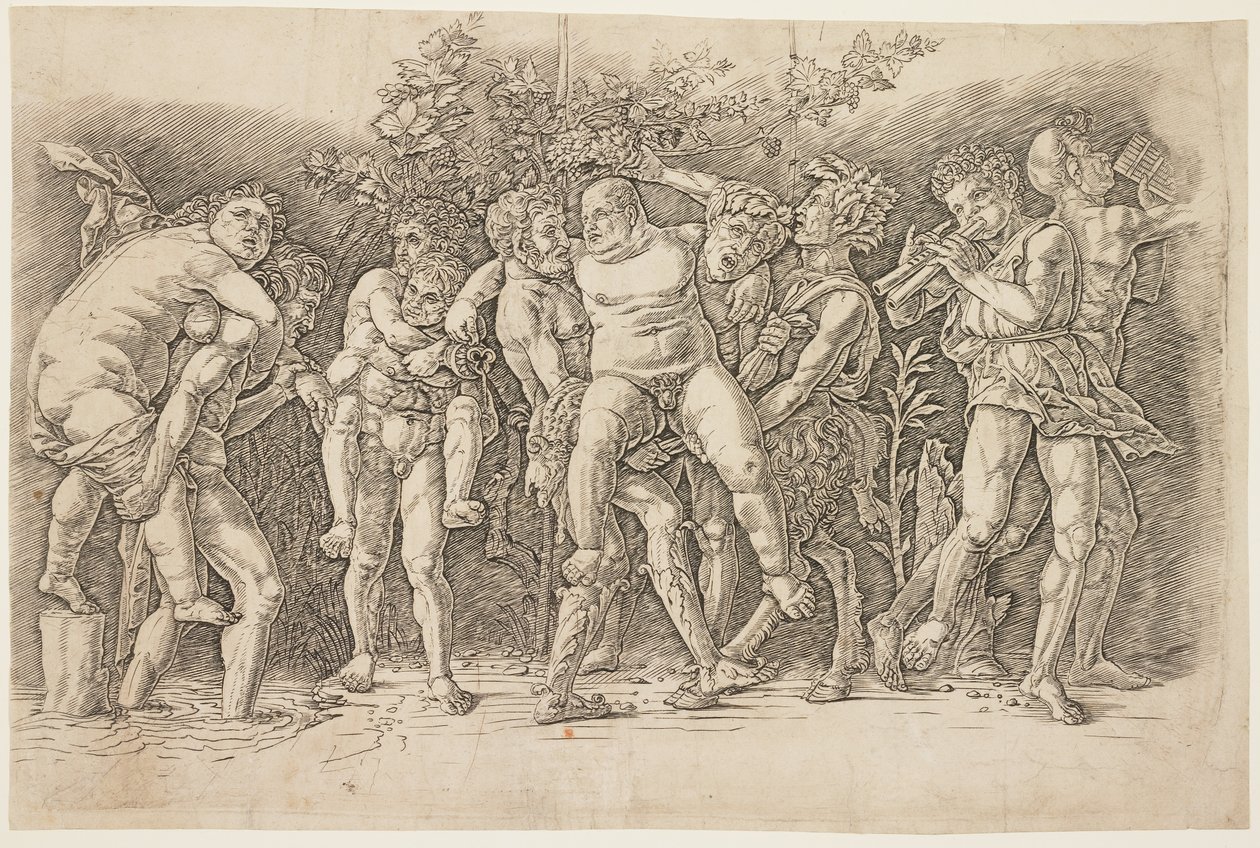 البكالان مع Silenus ، أوائل 1470 بواسطة أندريا مانتيجنا