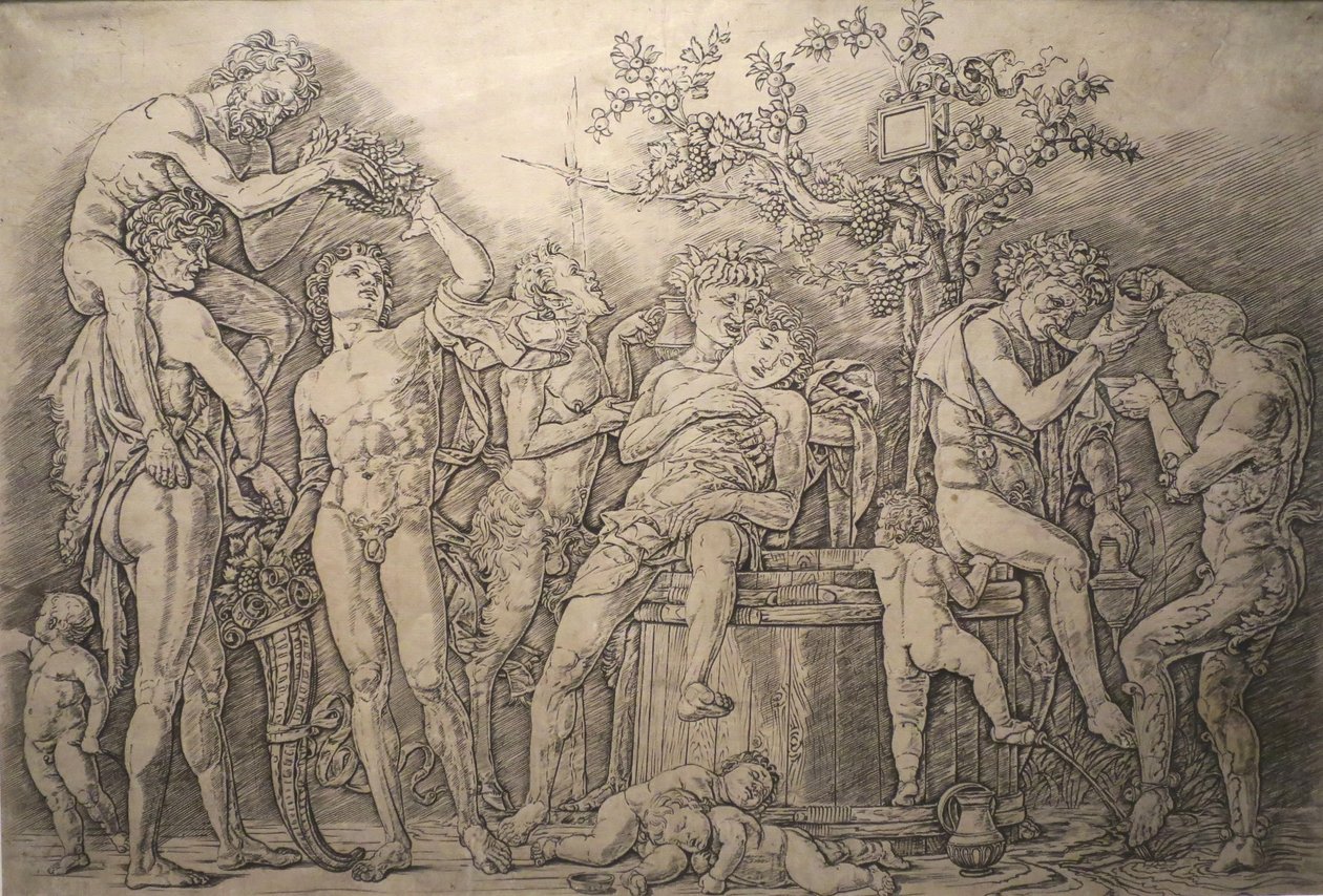 Bacchanal مع النبيذ الصحافة بواسطة أندريا مانتيجنا