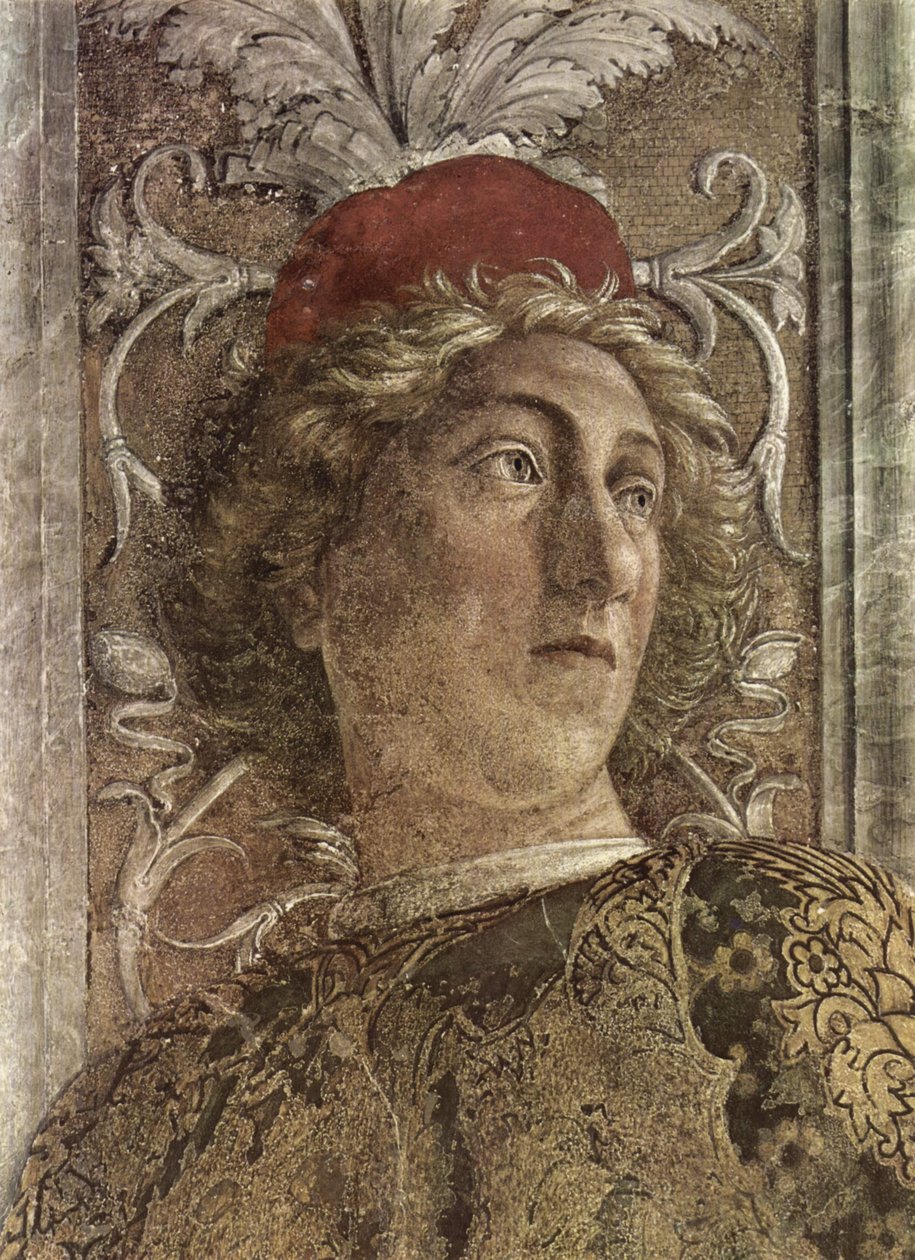 Freskenzyklus in der Camera degli Sposi im Palazzo Duccale in Mantua، Szene بواسطة أندريا مانتيجنا