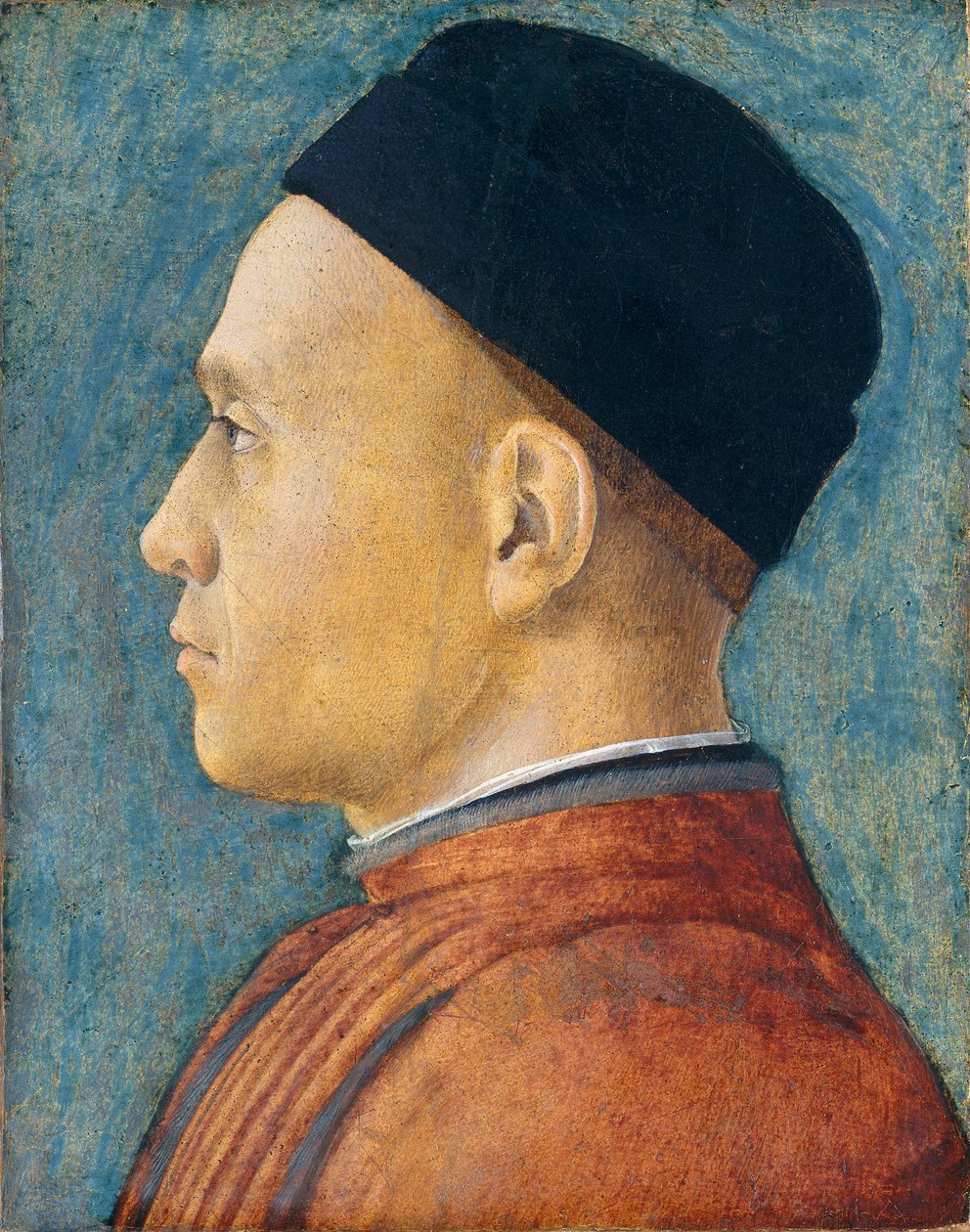 صورة لرجل ، ج. 1470 (درجة الحرارة على اللوحة) بواسطة أندريا مانتيجنا