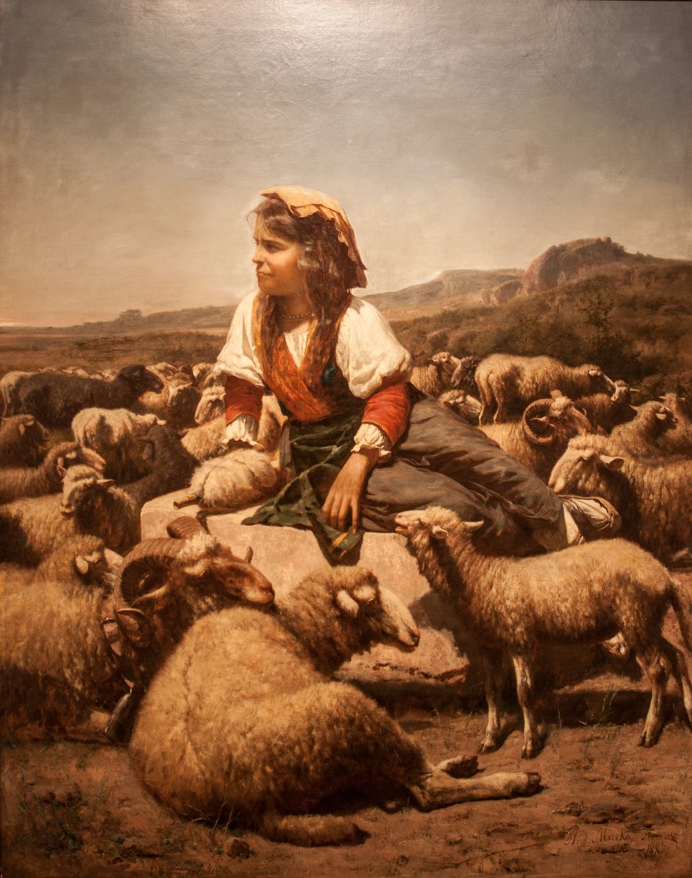 اللغة الإنجليزية: Shepherd_Girln بواسطة أندرياس ماركو