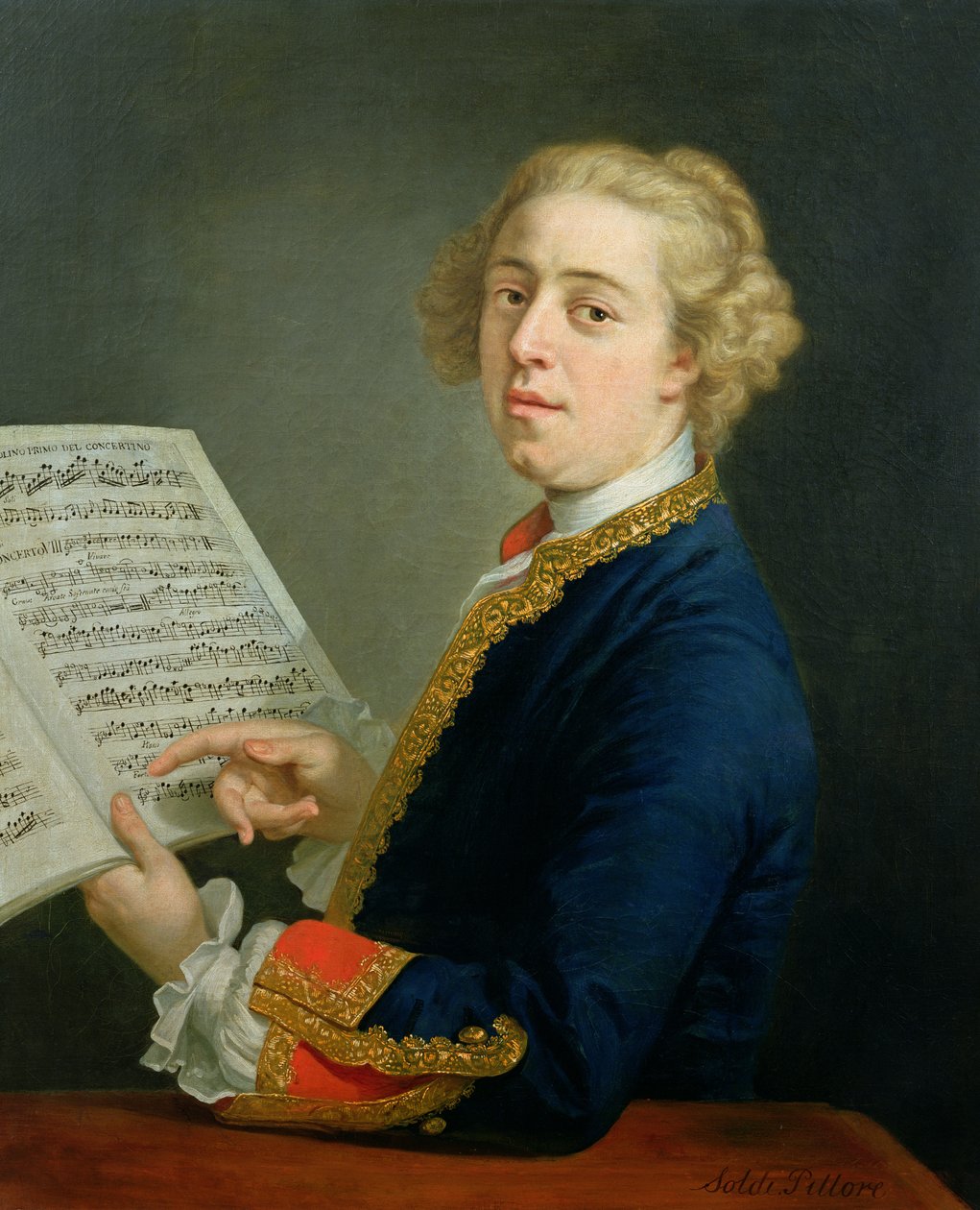 صورة فرانشيسكو جيمينياني (1687-1762) ، عازف الكمان الإيطالي بواسطة أندريا سولدي