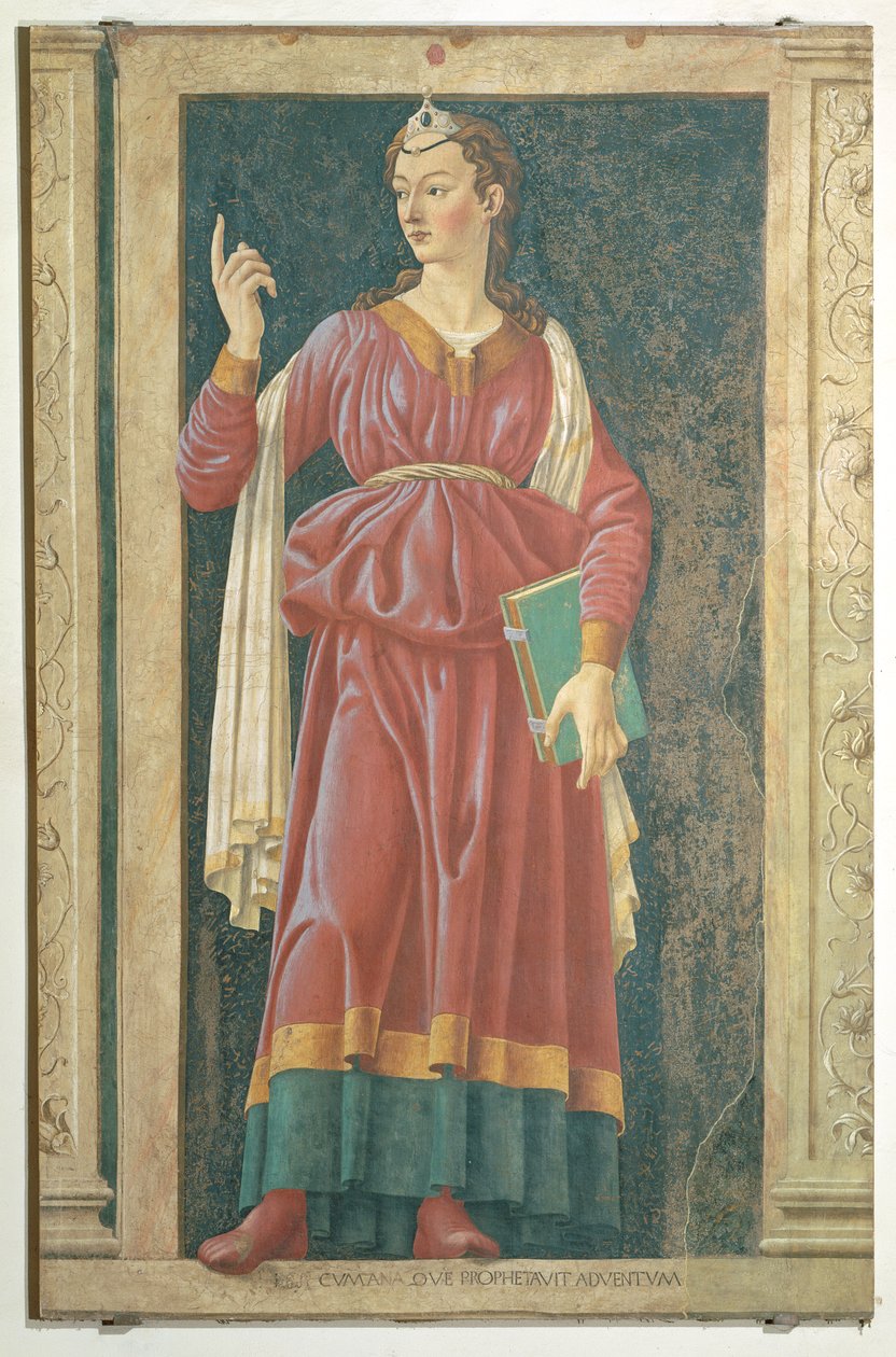 Cuman Sibyl ، من سلسلة Villa Carducci من الرجال والنساء المشهورين ، حوالي 1450 بواسطة أندريا ديل كاستانيو