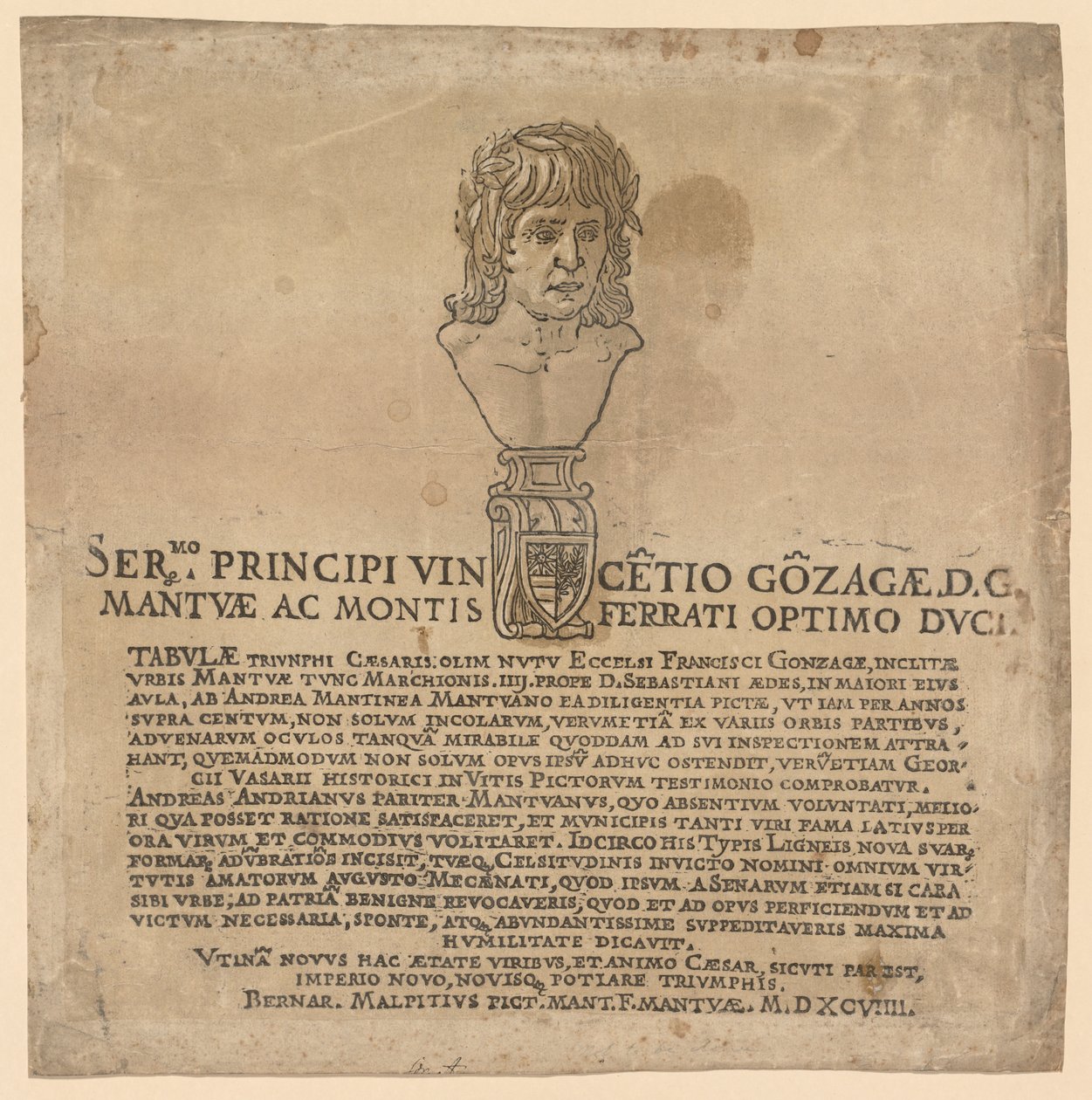 انتصار يوليوس قيصر ، 1593-99. بواسطة أندريا أندريني