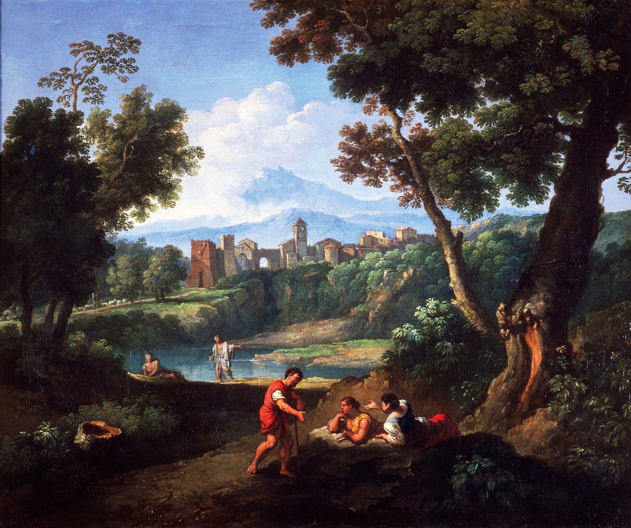 منظر طبيعي ، لأندريا لوكاتيللي (1695-1741) ، زيت على قماش ، 61 × 73 سم. بواسطة أندريا لوكاتيلي