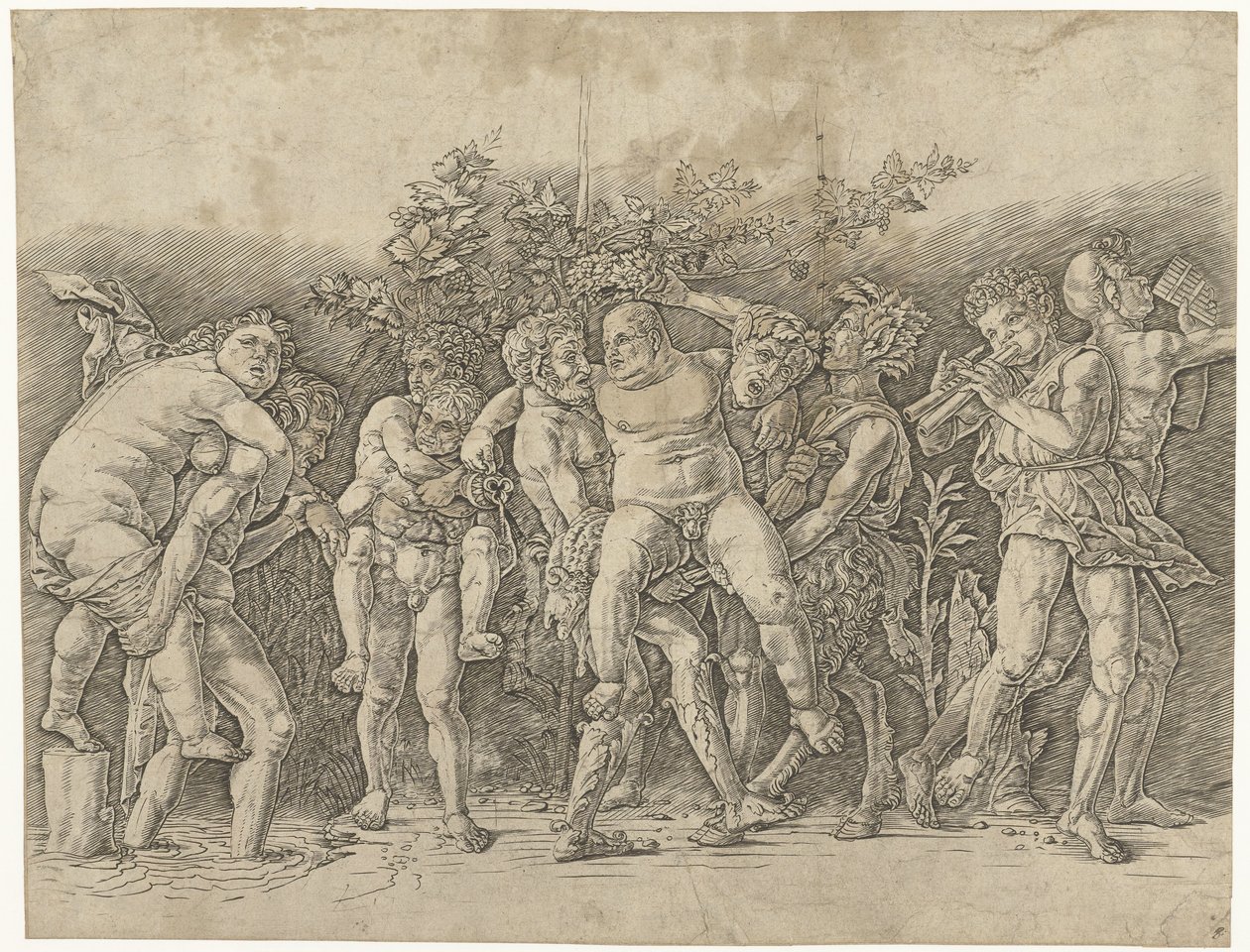 التقى Bacchanal مع Silenus بواسطة أندريا مانتيجنا
