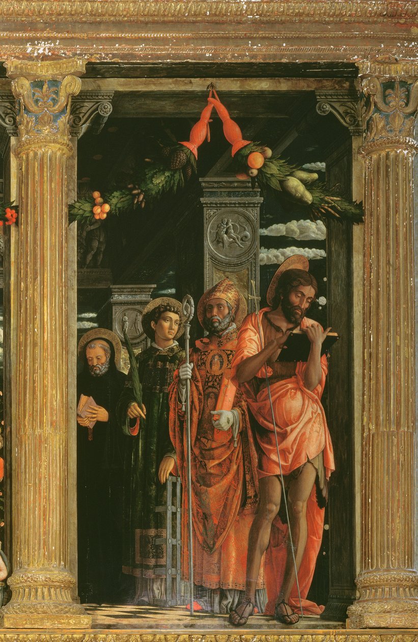 تفاصيل San Zeno Altarpiece ، 1456-60 بواسطة أندريا مانتيجنا