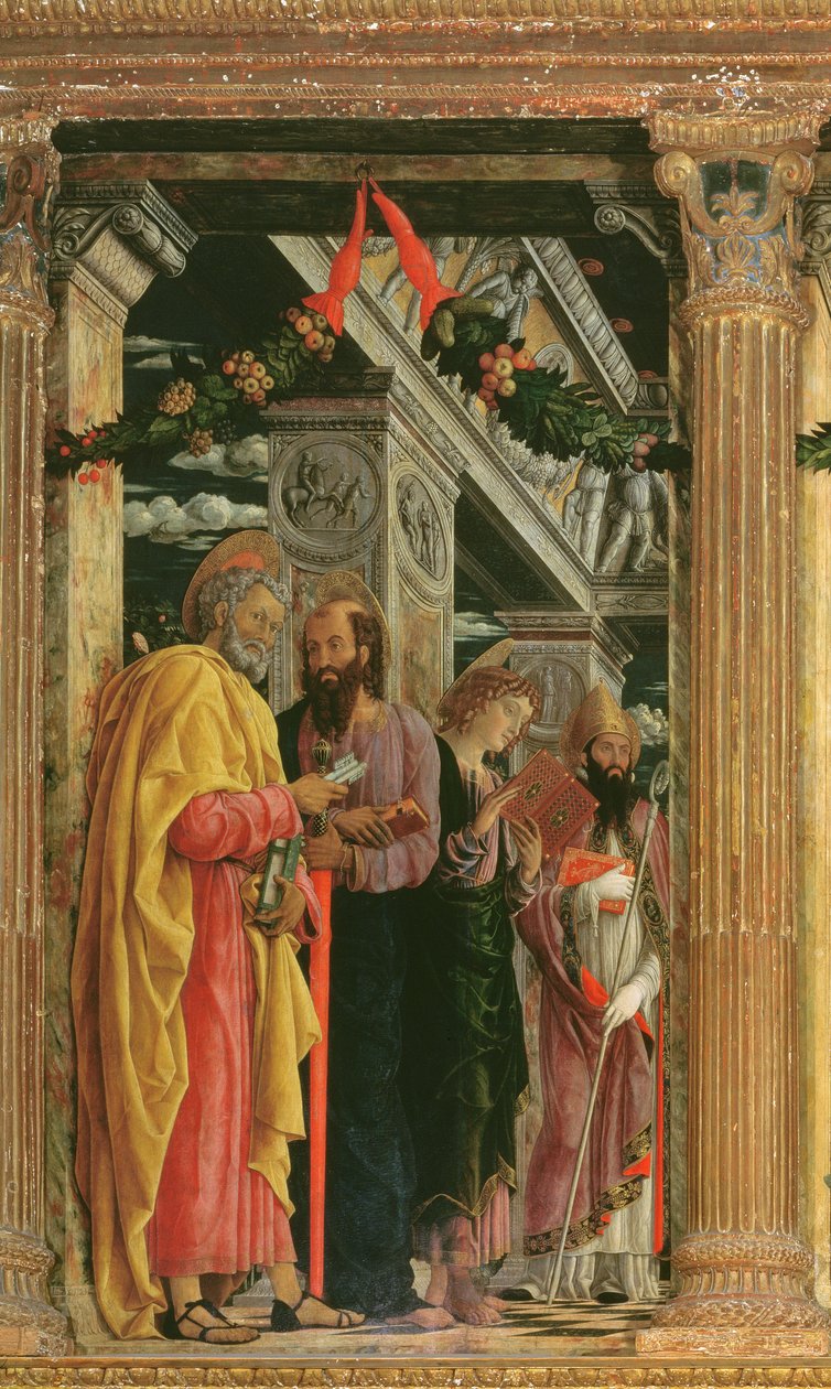 تفاصيل San Zeno Altarpiece ، 1456-60 بواسطة أندريا مانتيجنا