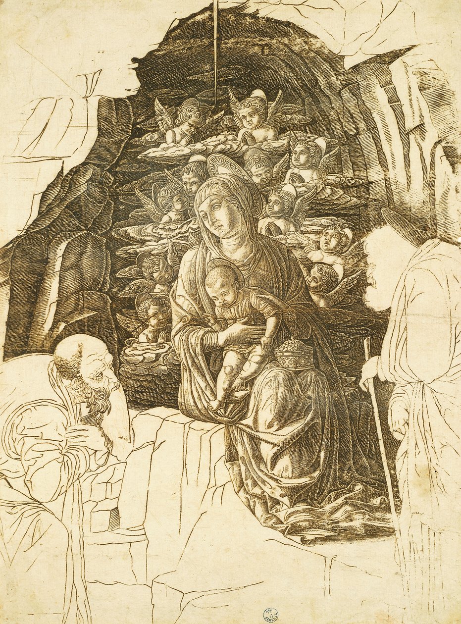 دراسة لعشق المجوس لأندريا مانتيجنا (1431-1506) ، رسم بواسطة أندريا مانتيجنا