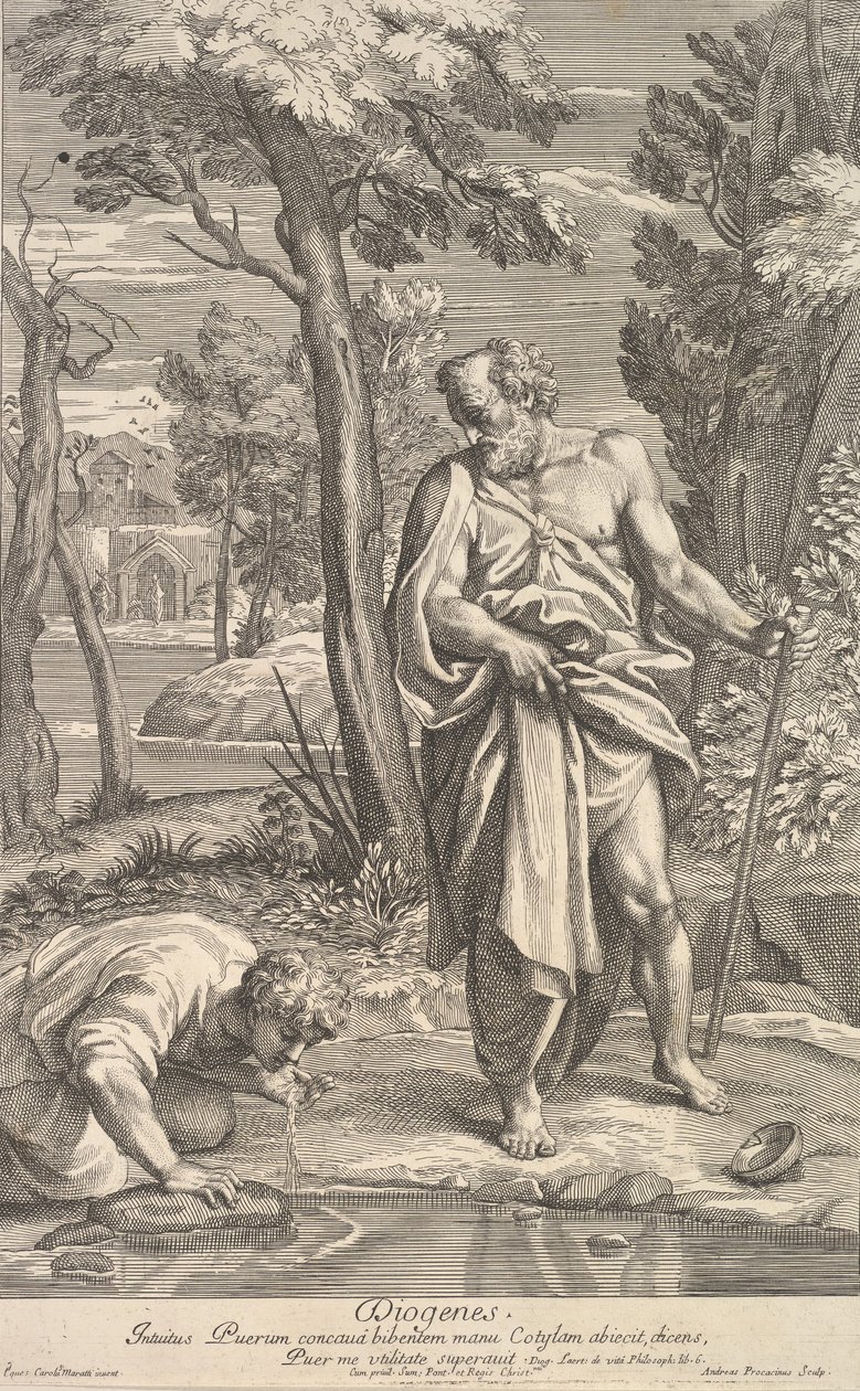 Diogenes ، 1685-1734. بواسطة أندريا بروكاتشيني