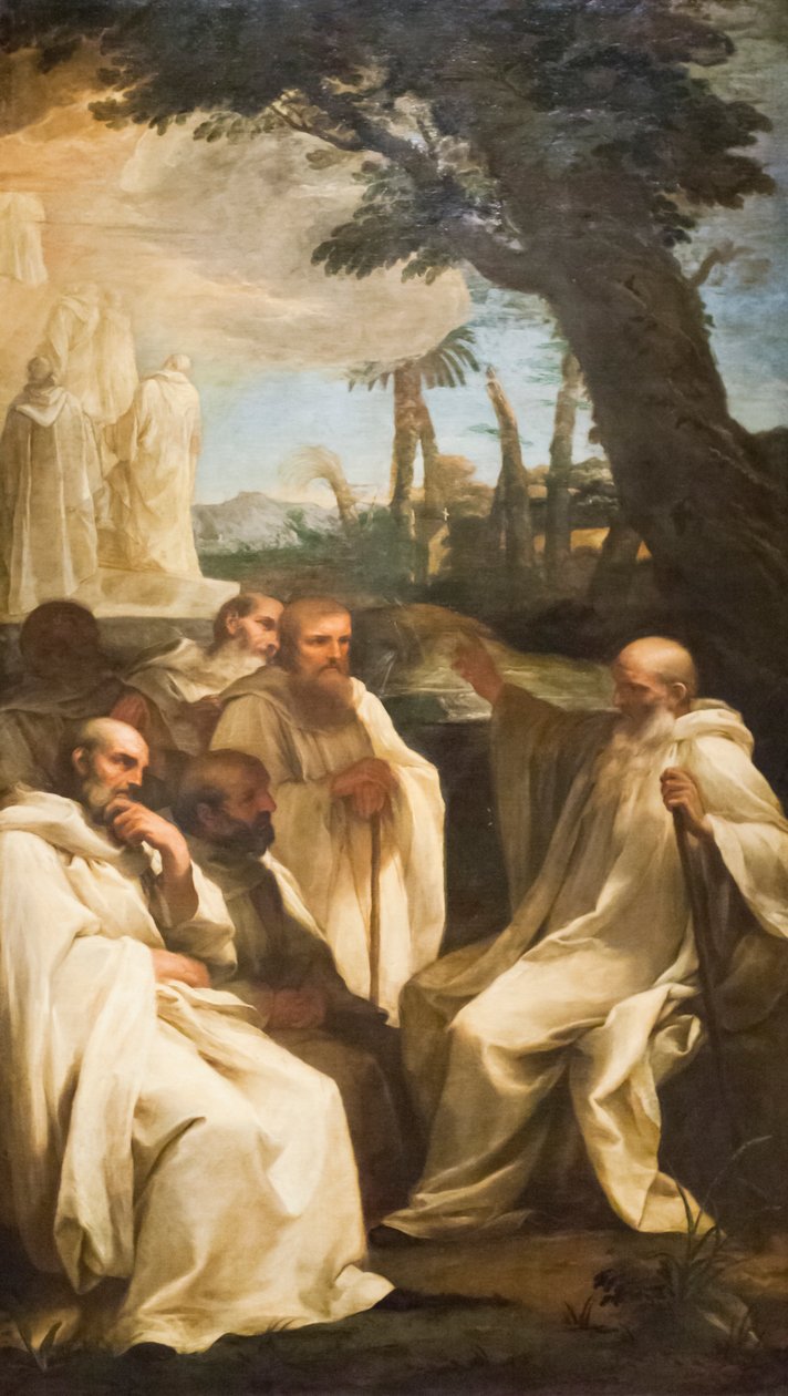 رؤية القديس روموالد ، 1631 (زيت على قماش) بواسطة أندريا ساكشي