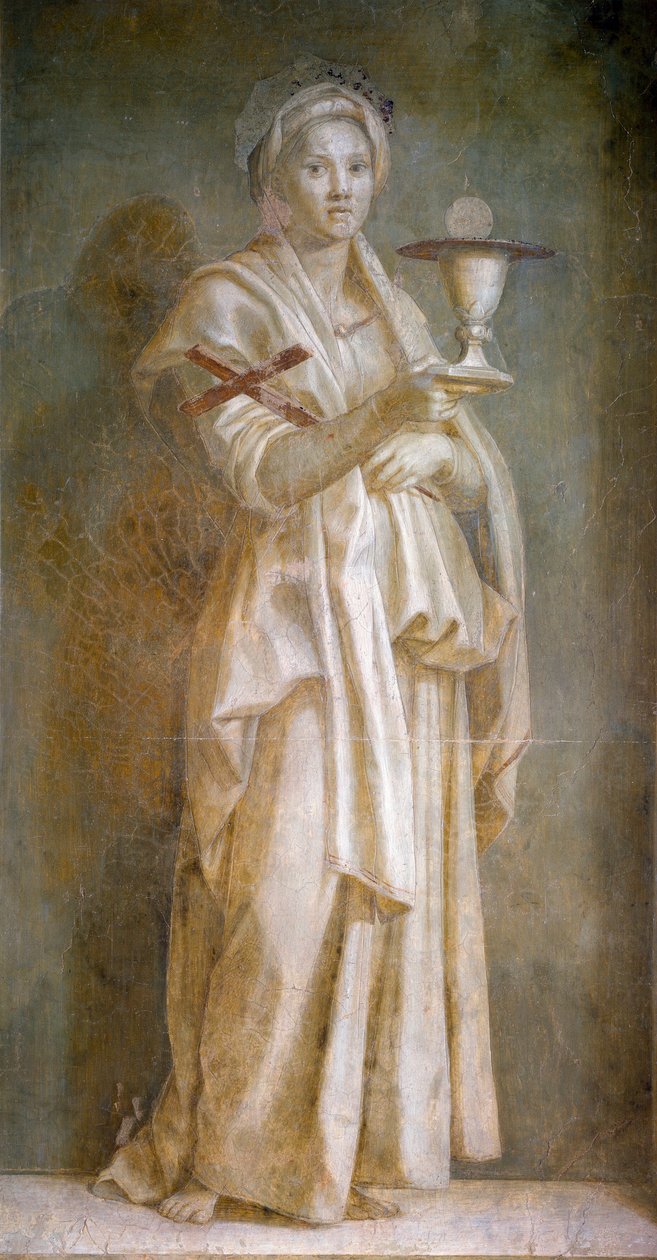 La Faith Fresco بواسطة Andrea del Sarto (1486-1531) 1522 Dim.194x110 cm فلورنسا ، كيوسترو ديلو سكالزو بواسطة أندريا ديل سارتو