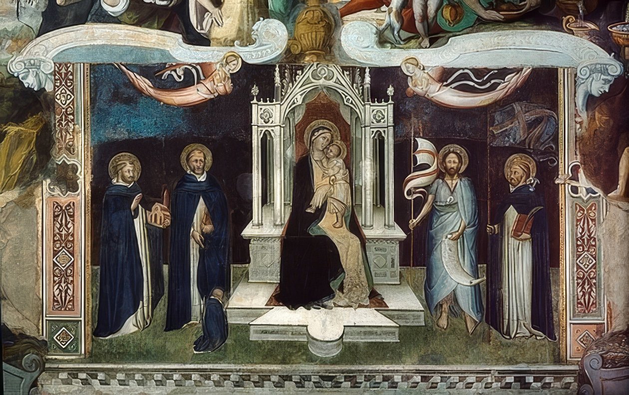 Thronende Madonna. 1370 بواسطة أندريا دي بونايوتو