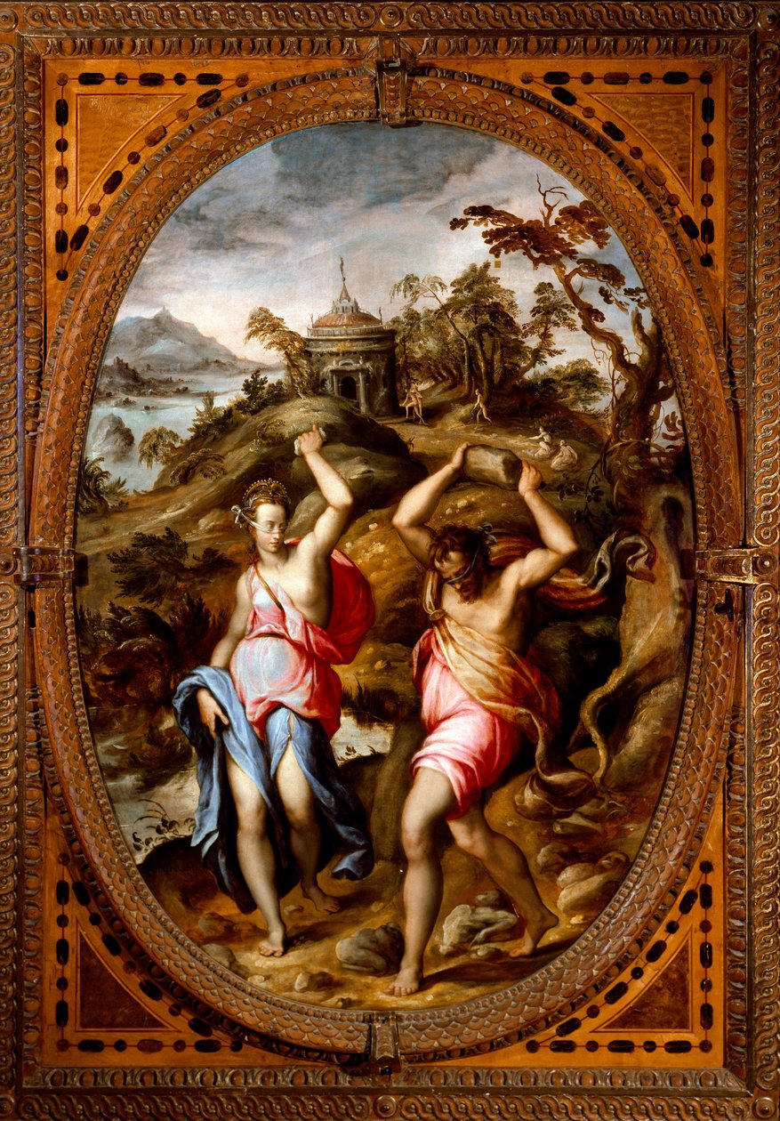 Deucalion و Pyrrha (لوحة بواسطة Andrea di Mariotto del Minga