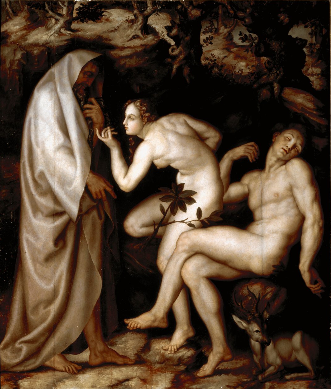 خلق حواء (رسم بواسطة Andrea di Mariotto del Minga
