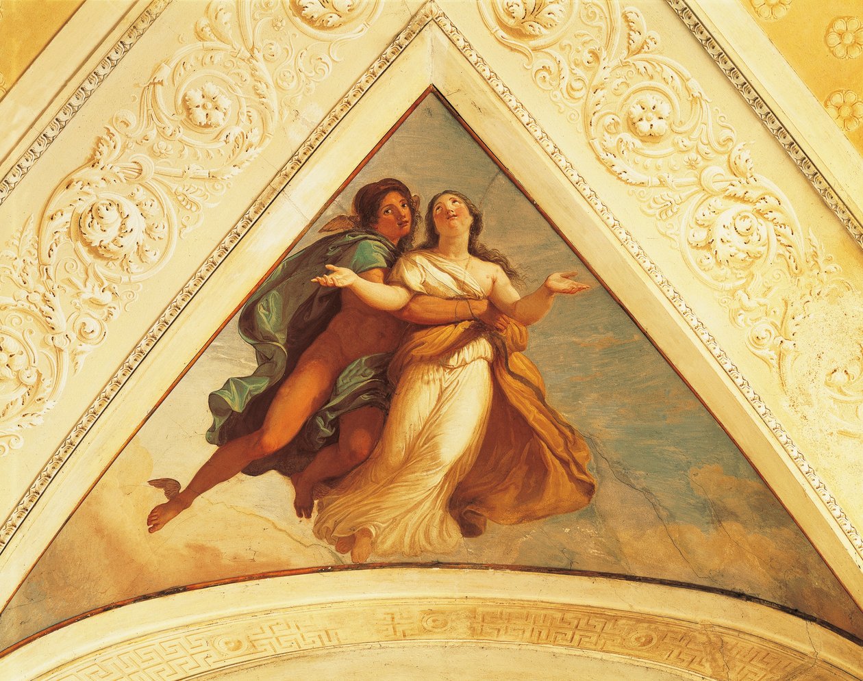 مدي مع عطارد ، لوحة جدارية لأندريا أبياني (1754-1817) ، فيلا ريالي ، مونزا ، إيطاليا بواسطة أندريا الأكبر أبياني